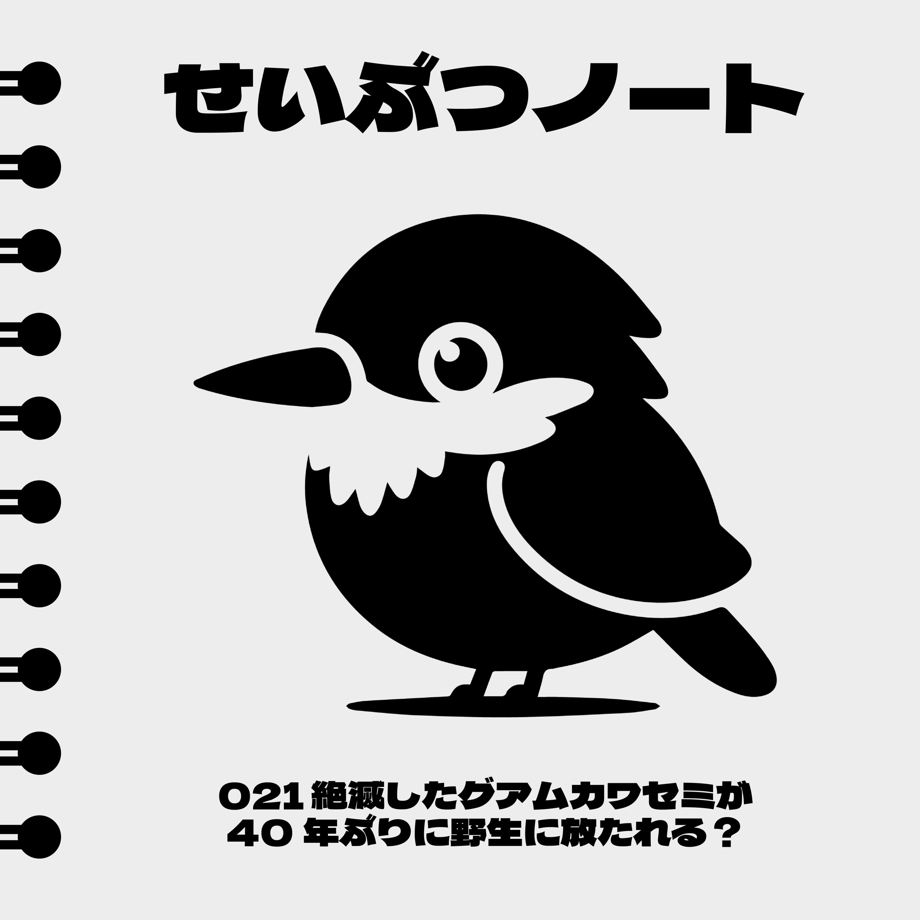 #021 絶滅したグアムカワセミが40年ぶりに野生に放たれる？ episode artwork