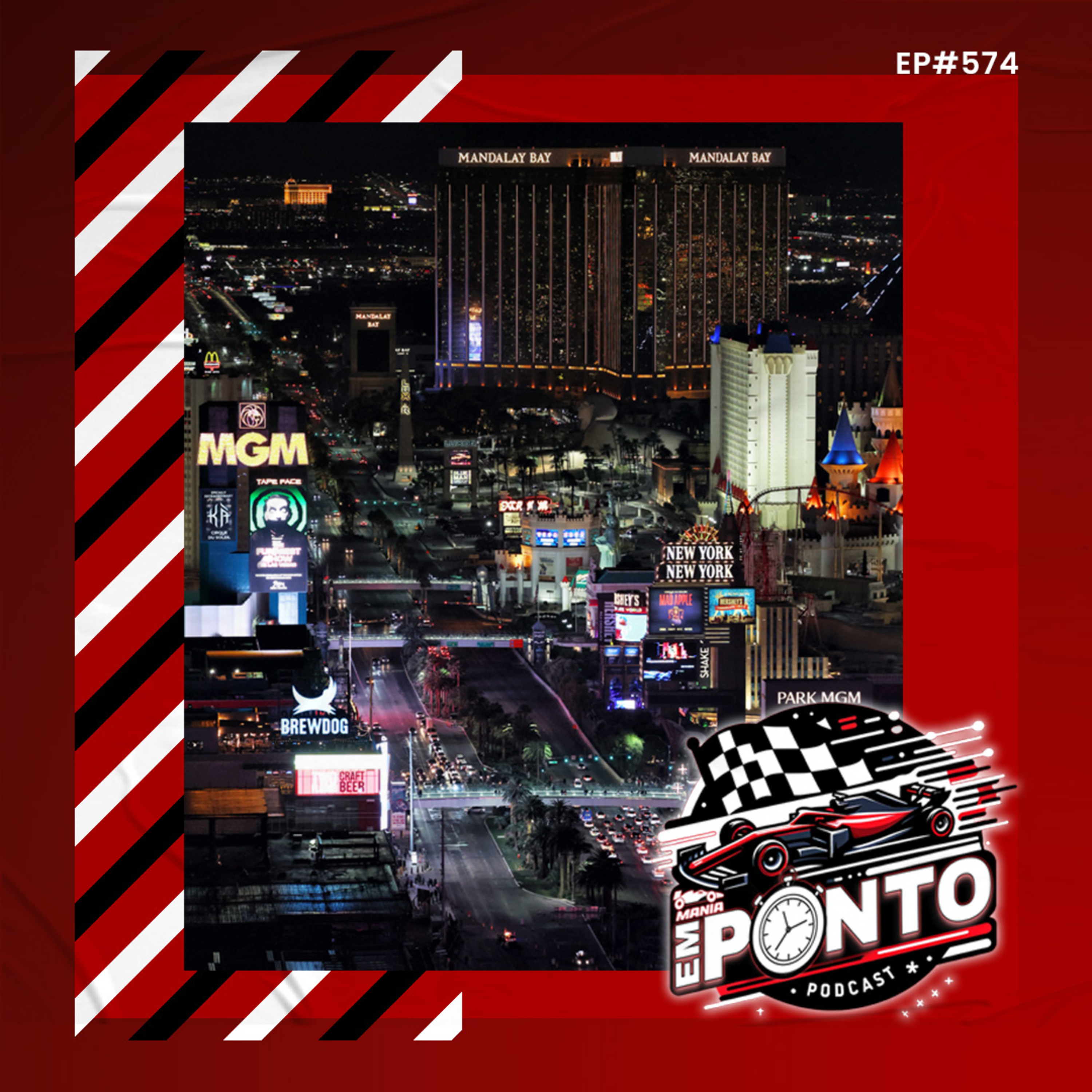 #574 - Race Week na F1! GP de Las Vegas pode decidir título de Verstappen e impulsionar Ferrari episode artwork