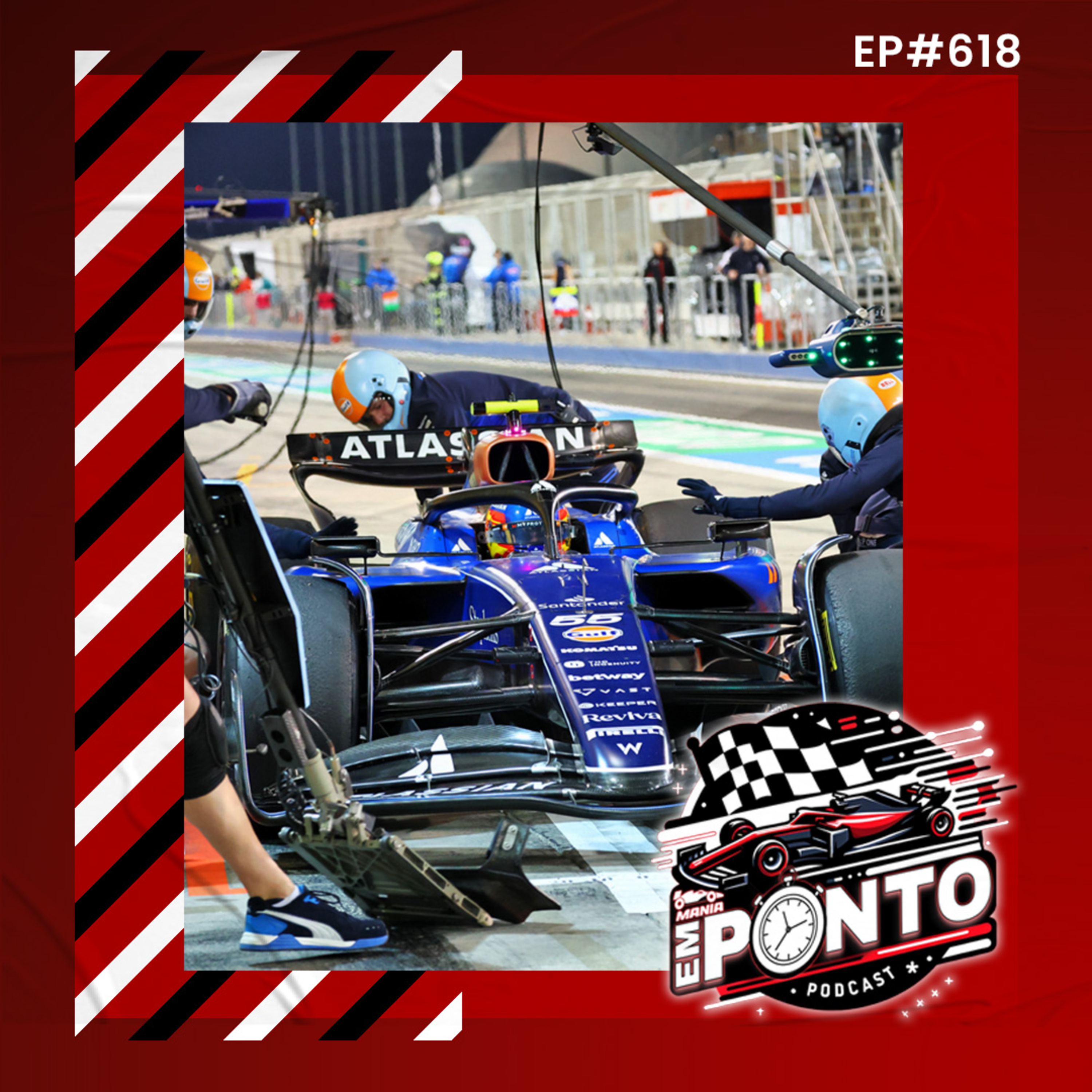 F1Mania Em Ponto #618 -Segundo dia dos testes da F1 no Bahrein. Bortoleto novamente à frente de Hulkenberg e mais episode artwork