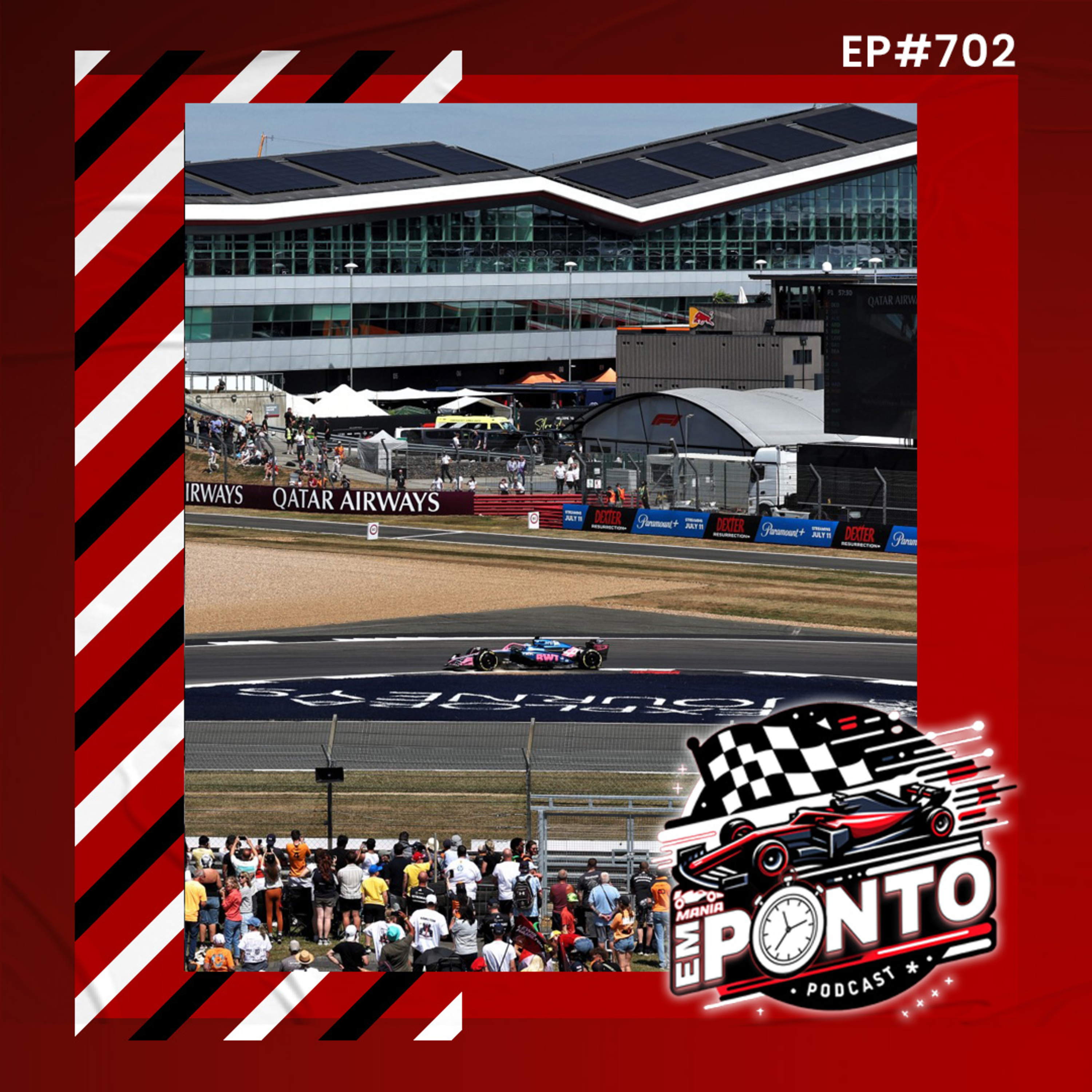 Quem sai na frente? Os primeiros treinos livres do GP da Inglaterra | EM PONTO #702 episode artwork