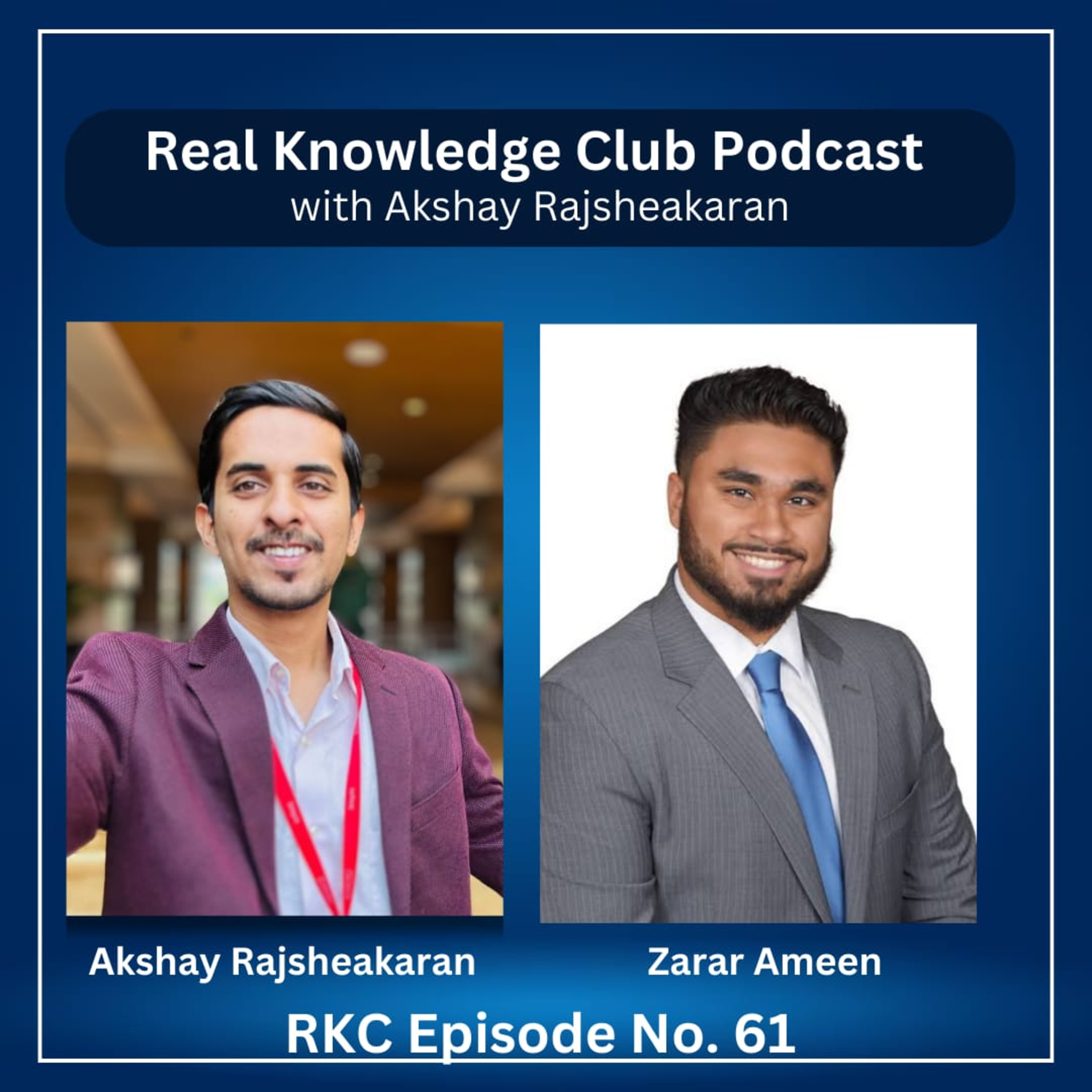 Scaling Your 7-Figure Digital Marketing Agency in the AI Era with Zarar Ameen I Real Knowledge Club Show : 61 episode artwork
