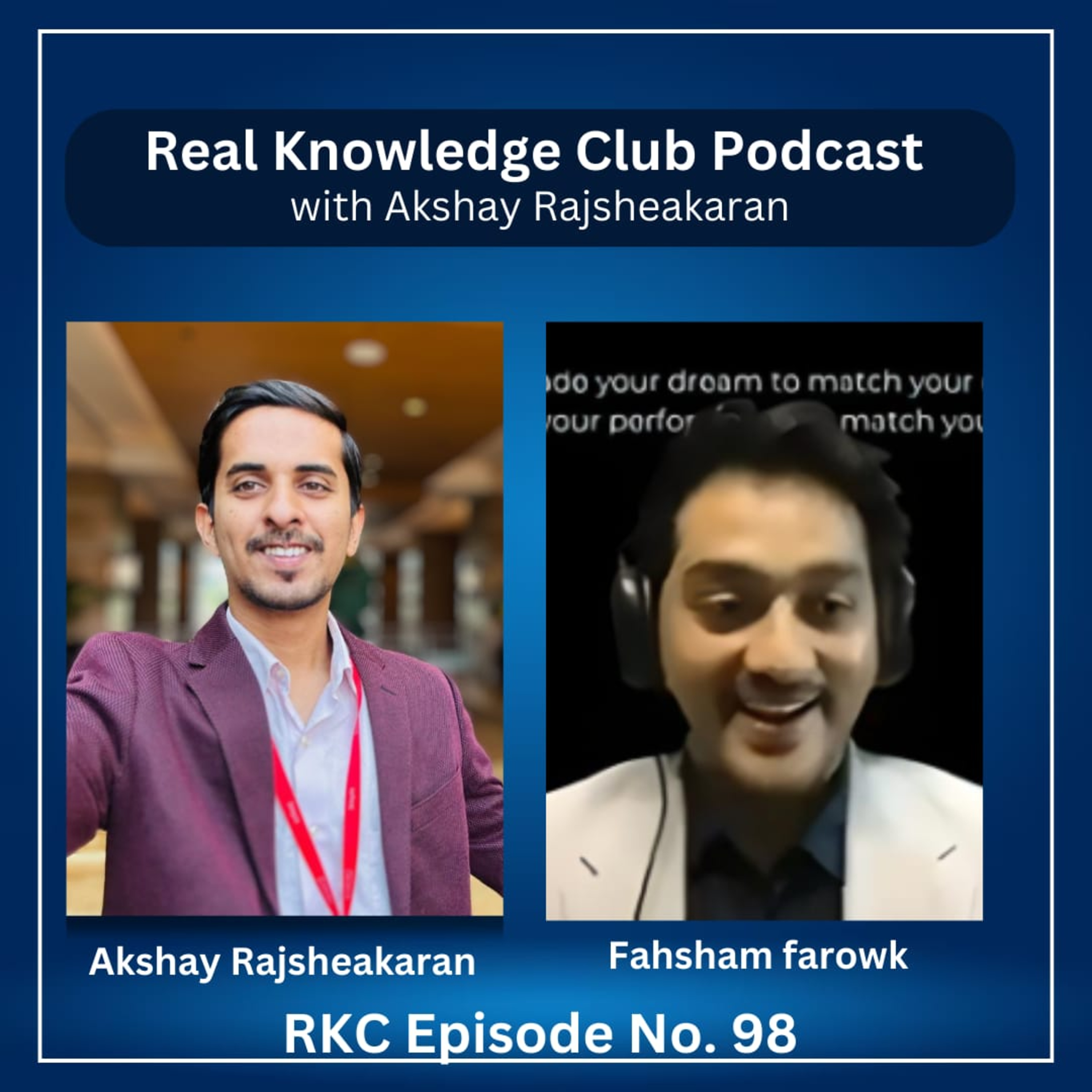 Fahsham Farook's Biohacking Secrets for Longevity & Peak Brain Potential I Real Knowledge Club Show : 98 episode artwork