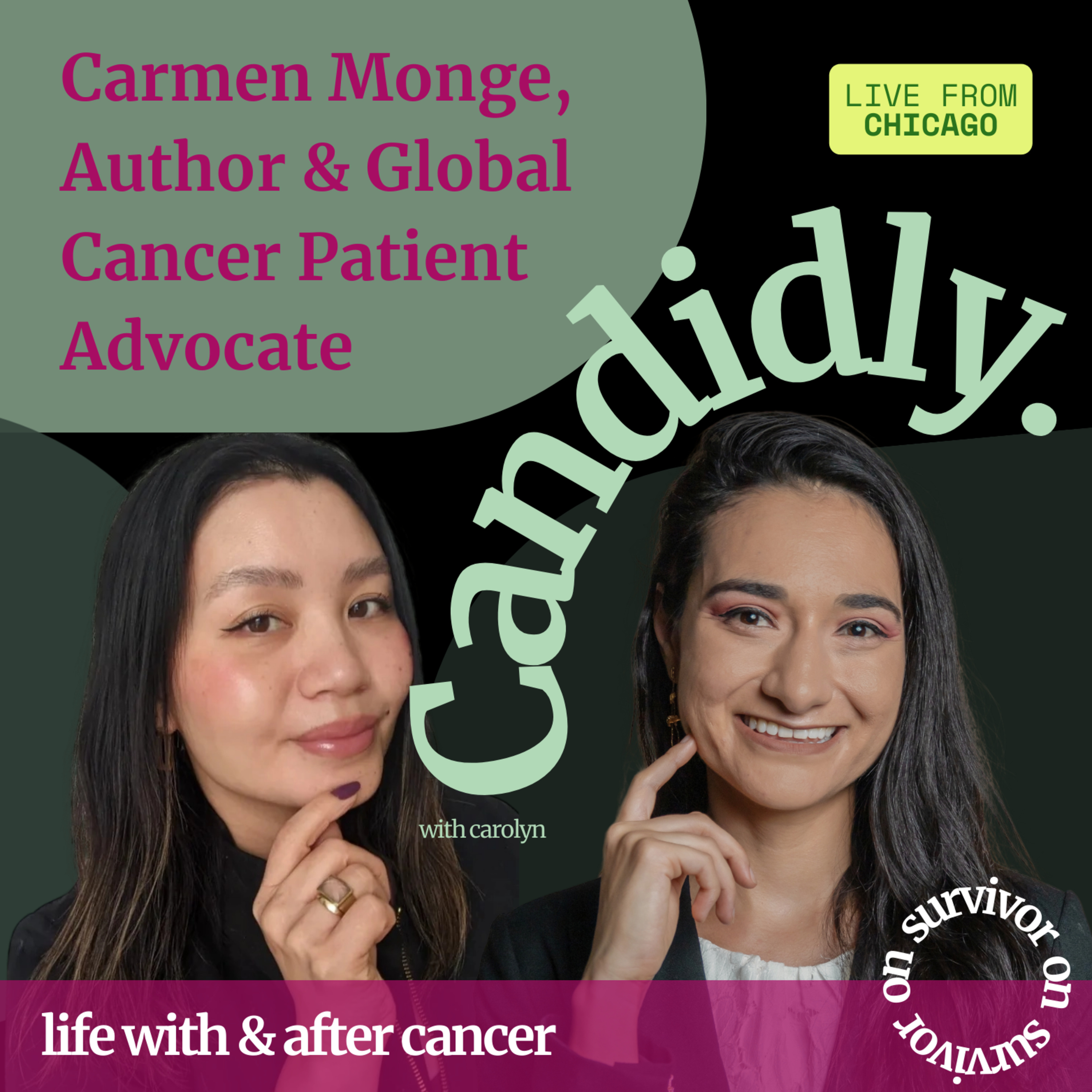 I am not a cancer sufferer with Carmen Monge, Author & Hodgkin's Lymphoma Survivor episode artwork