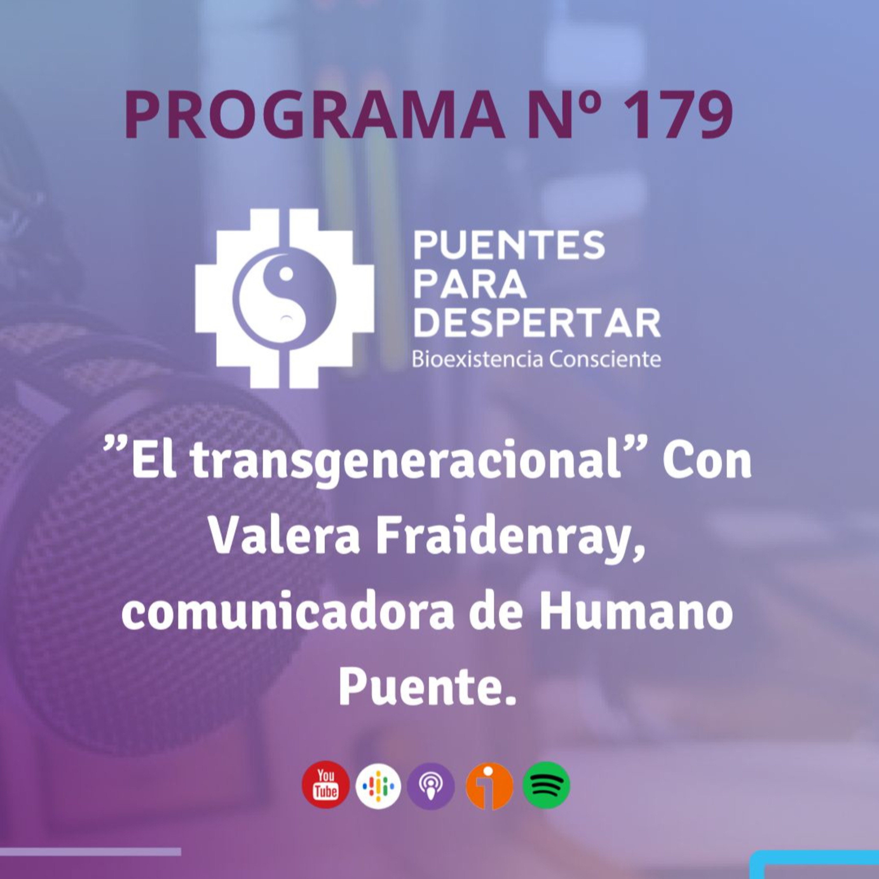 Programa N°179 de Puentes para Despertar, "El Transgeneracional, con Valeria Fraidenray" episode artwork