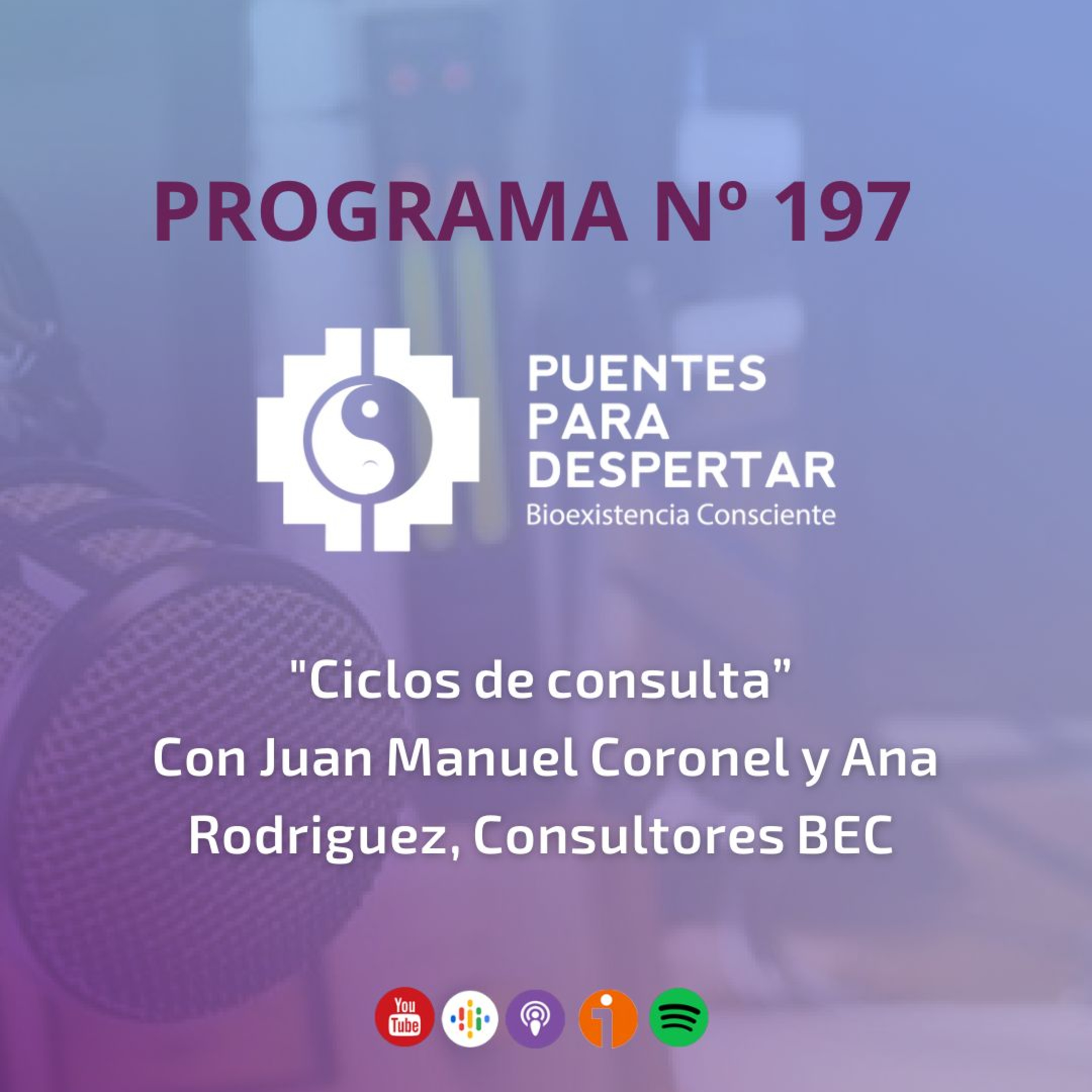 Programa N°197 de Puentes para Despertar, ¨Los Ciclos de Consulta¨, con Ana Beatriz Rodríguez y Juan Manuel Coronel episode artwork