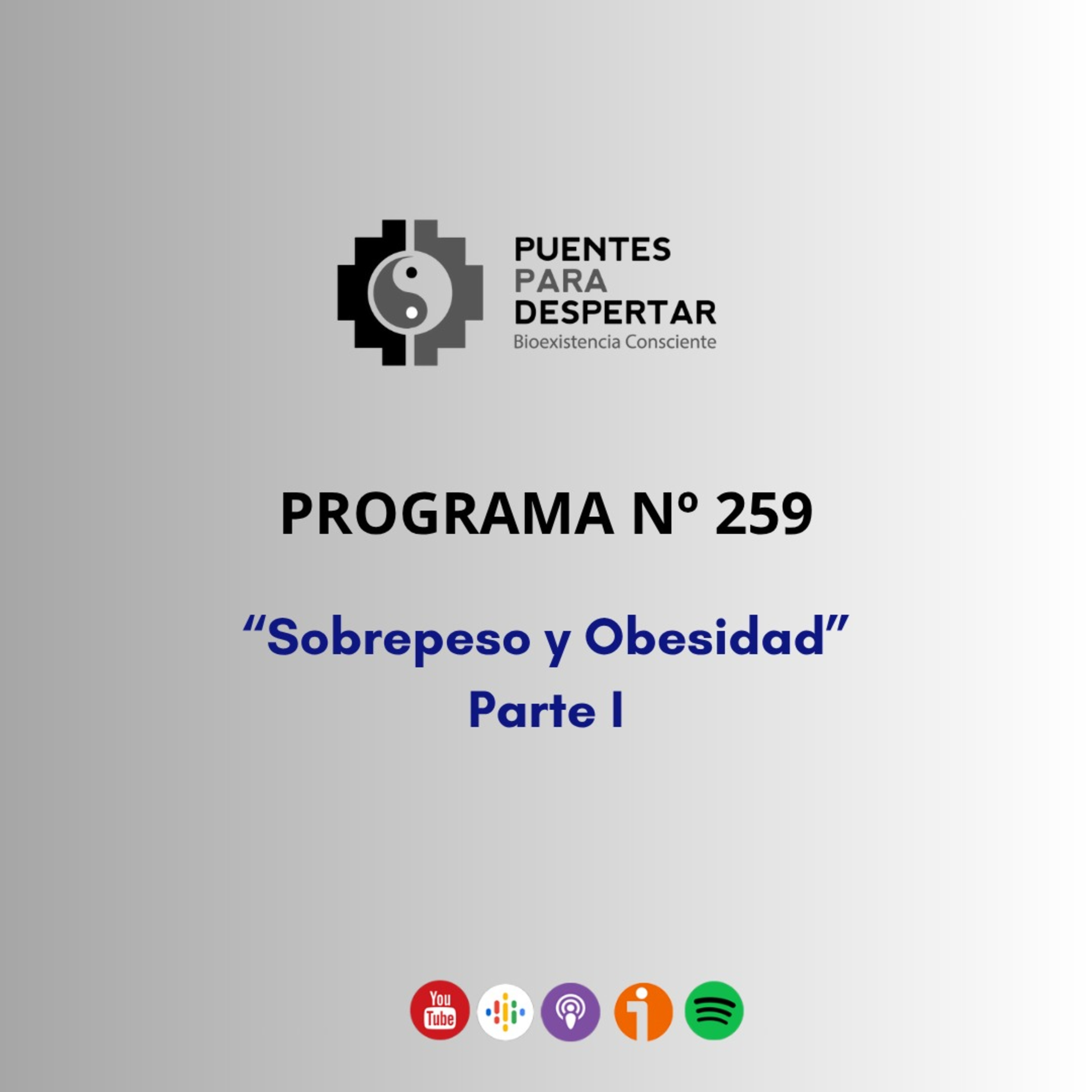 Programa Nro.259 de Puentes para Despertar, " Sobrepeso y Obesidad Parte 1"  episode artwork