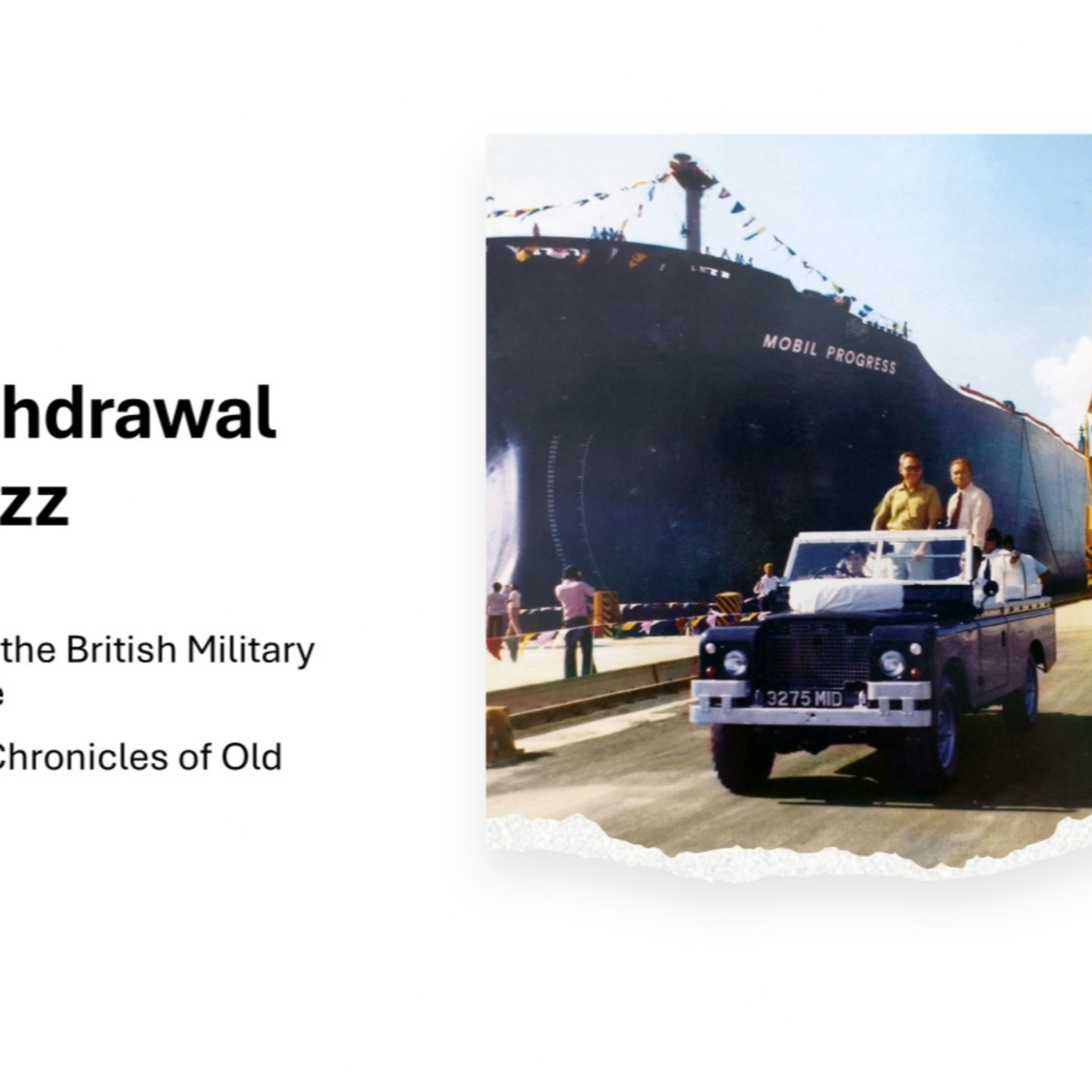 Loh Kah Seng – The British Bases Part 2: Withdrawal & New Buzz | Chronicles of Old Singapore episode artwork