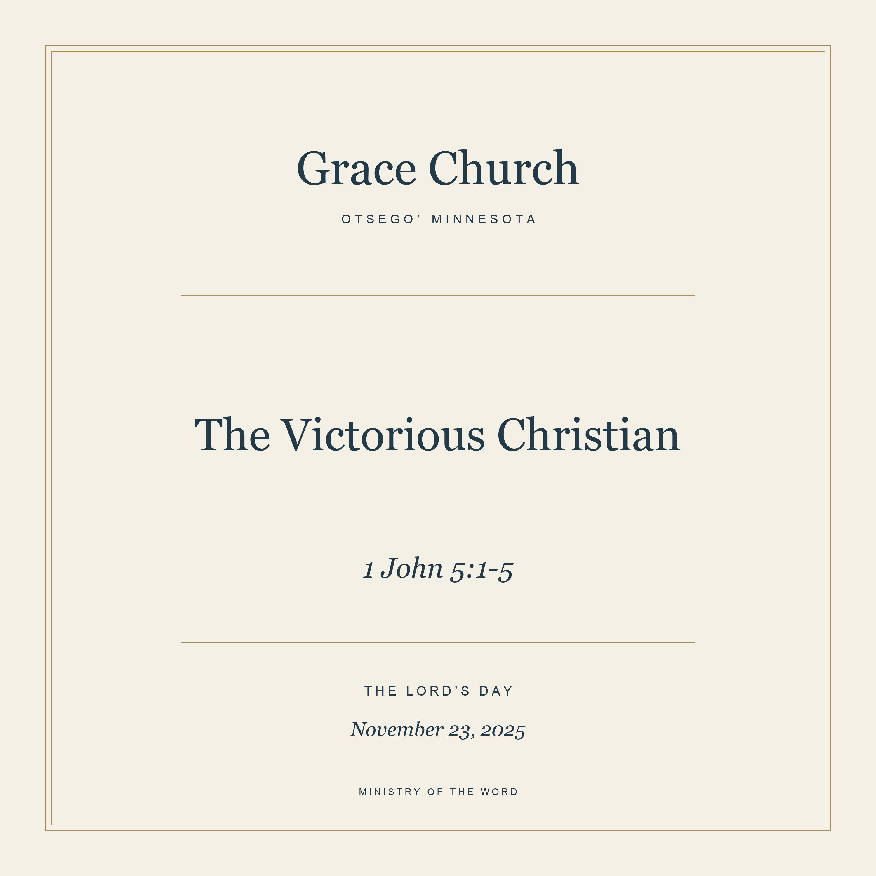 1 John 5:1-5: The Victorious Christian episode artwork