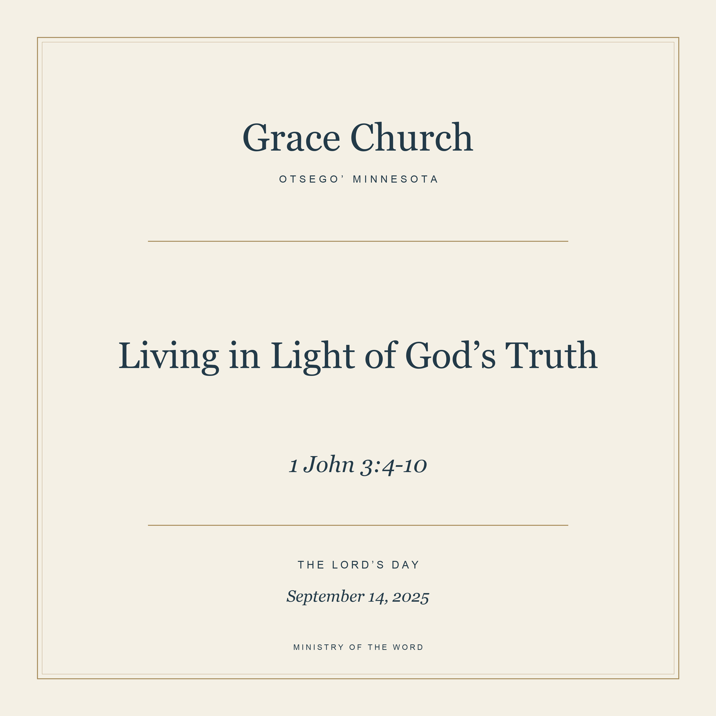 1 John 3:4-10: Living in Light of God’s Truth episode artwork