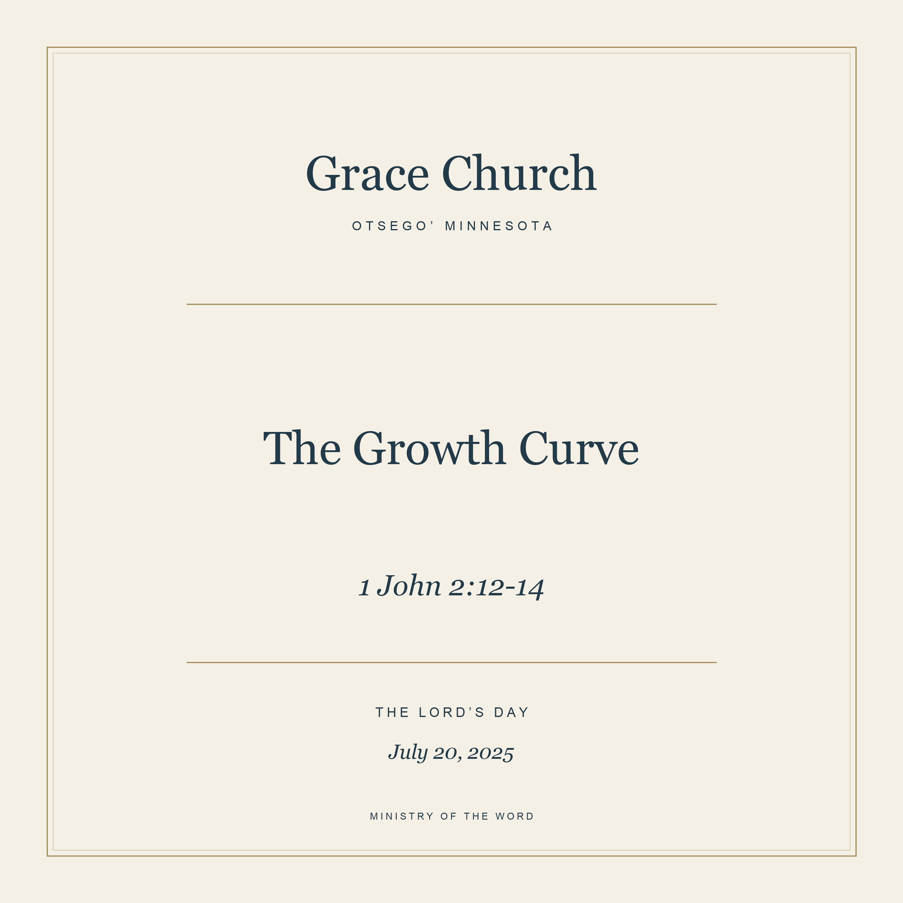 1 John 2:12-14: The Growth Curve episode artwork