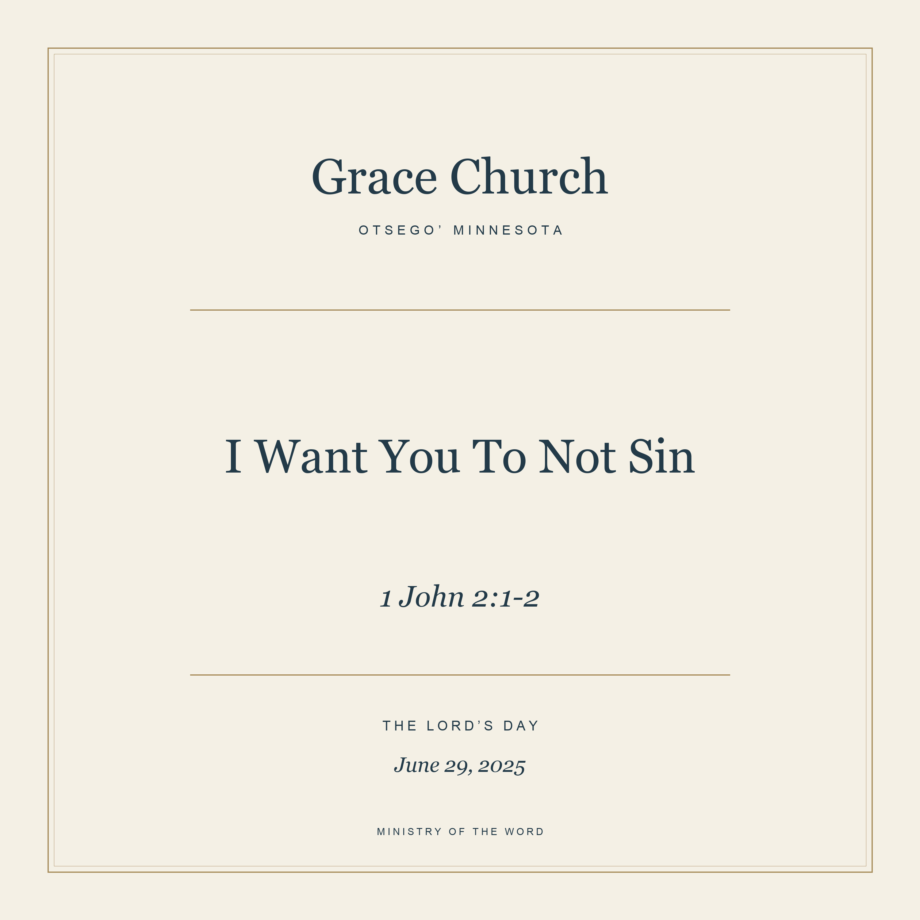1 John 2:1-2: I Want You To Not Sin episode artwork