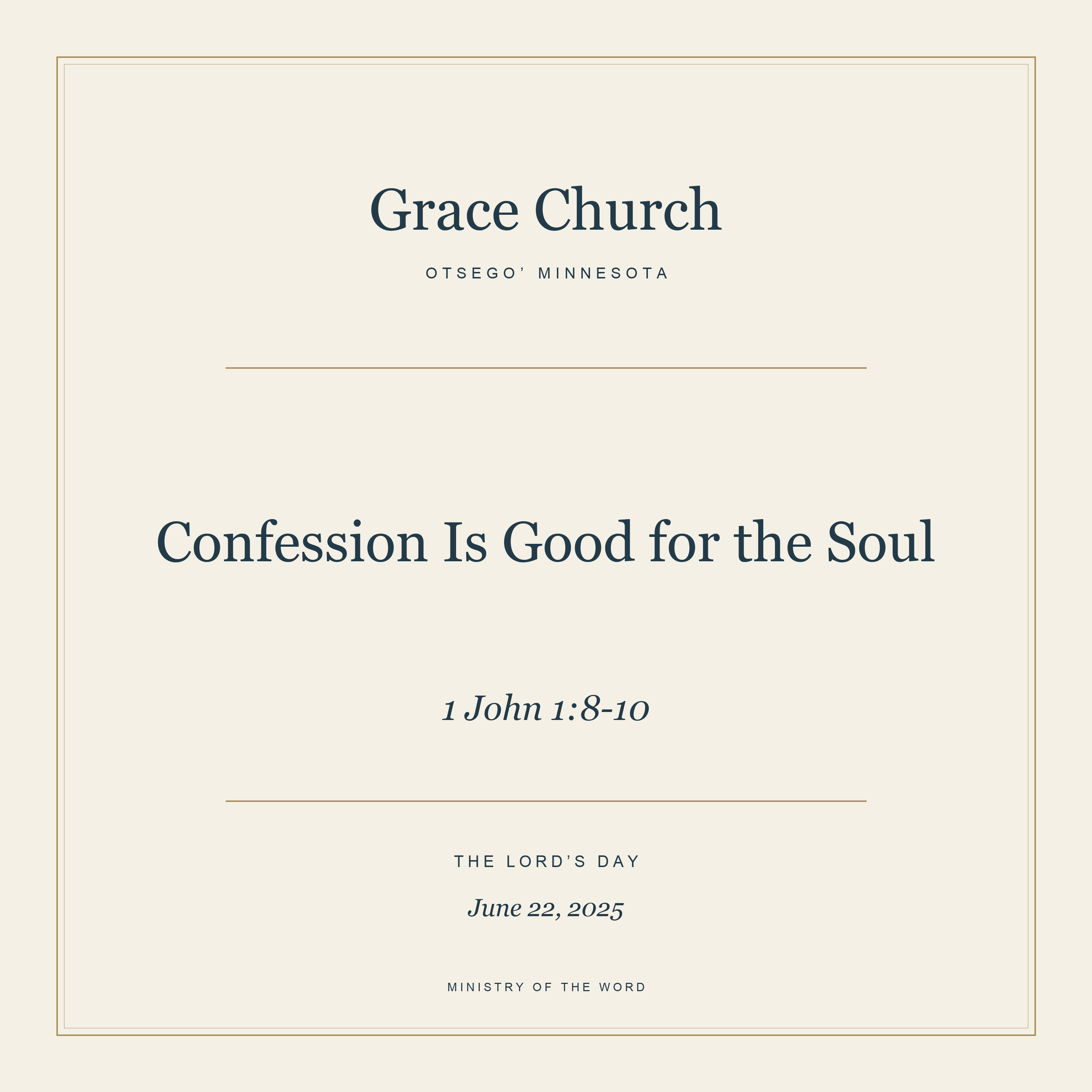 1 John 1:8-10: Confession Is Good for the Soul episode artwork