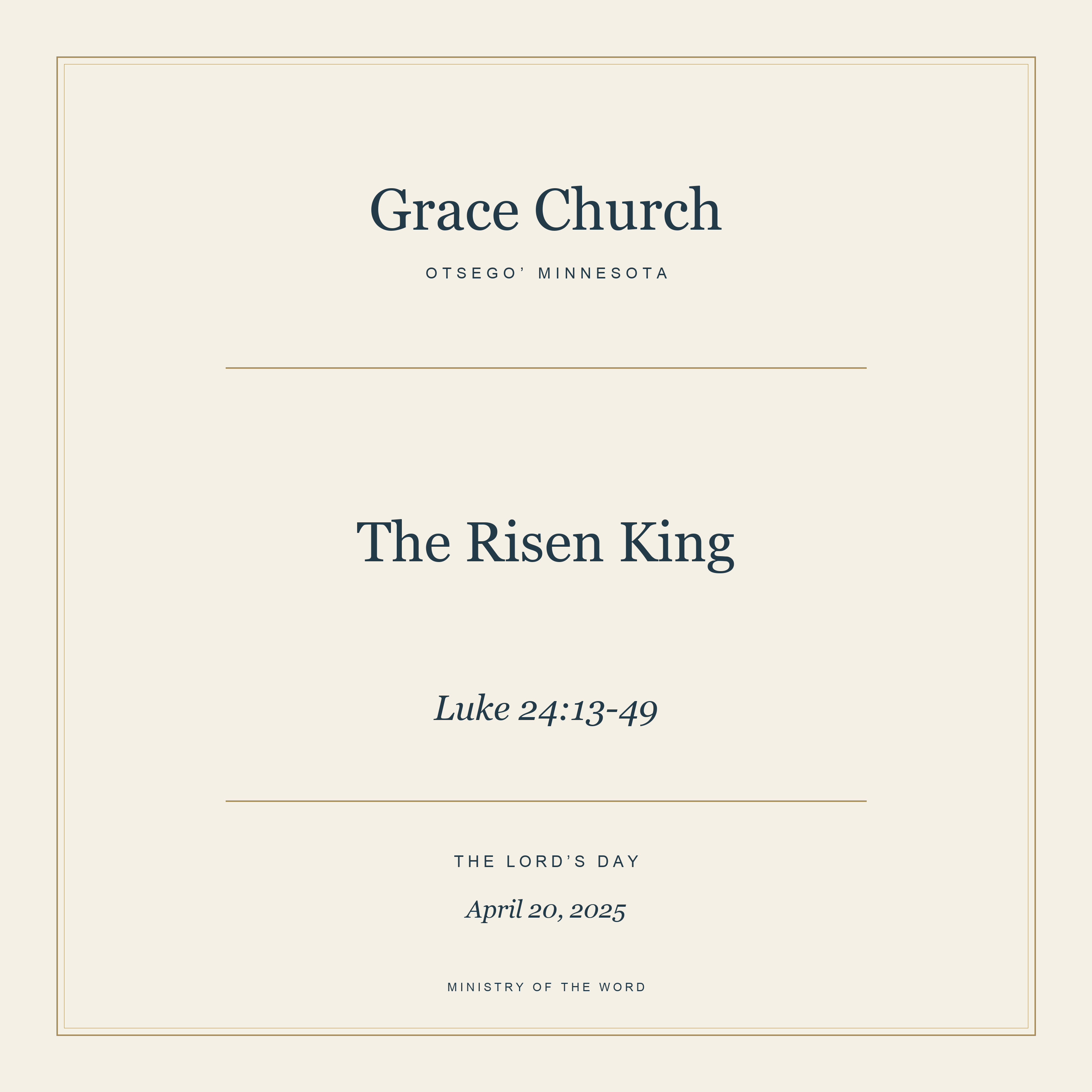 Luke 24:13-49: The Risen King episode artwork