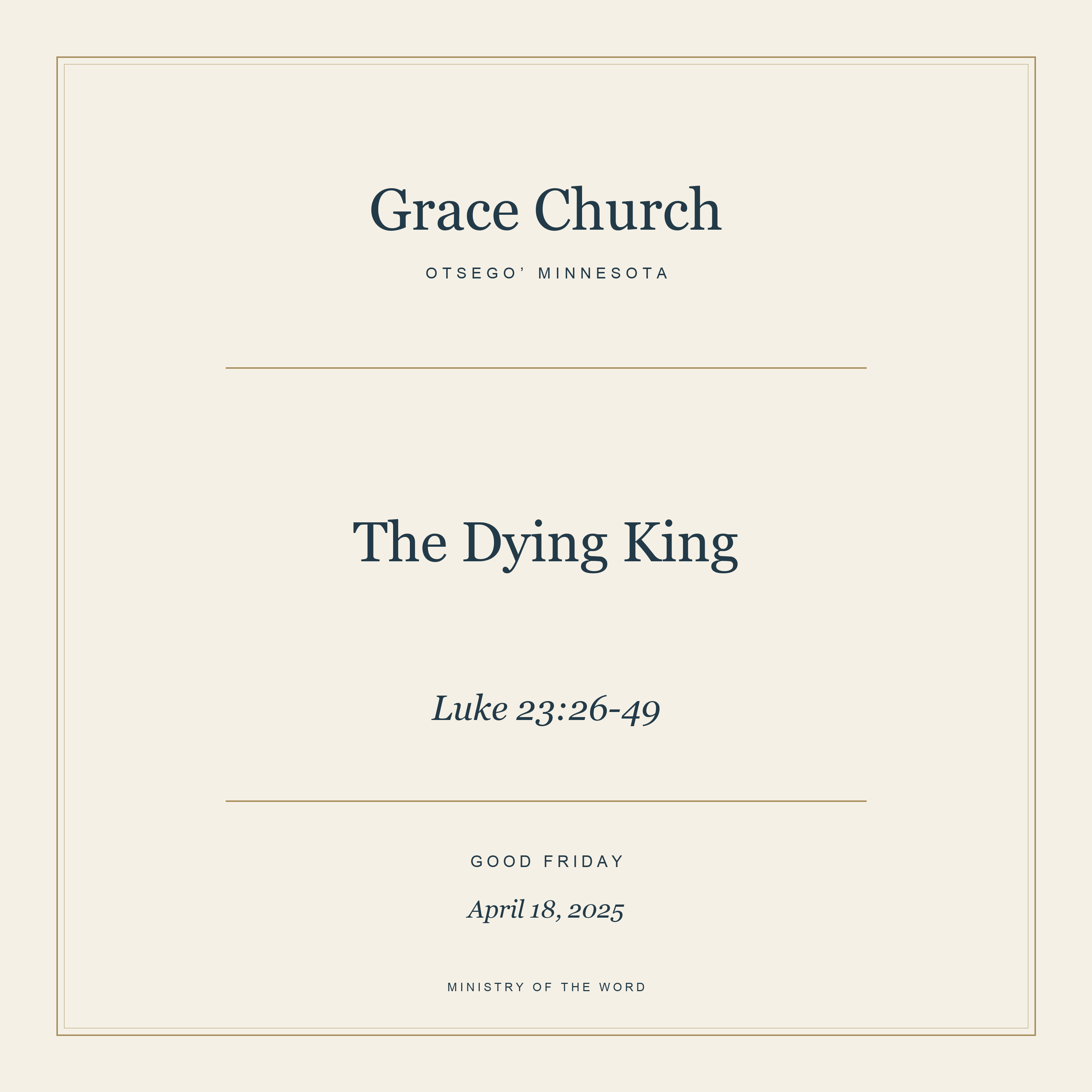 Luke 23:26-49: The Dying King episode artwork