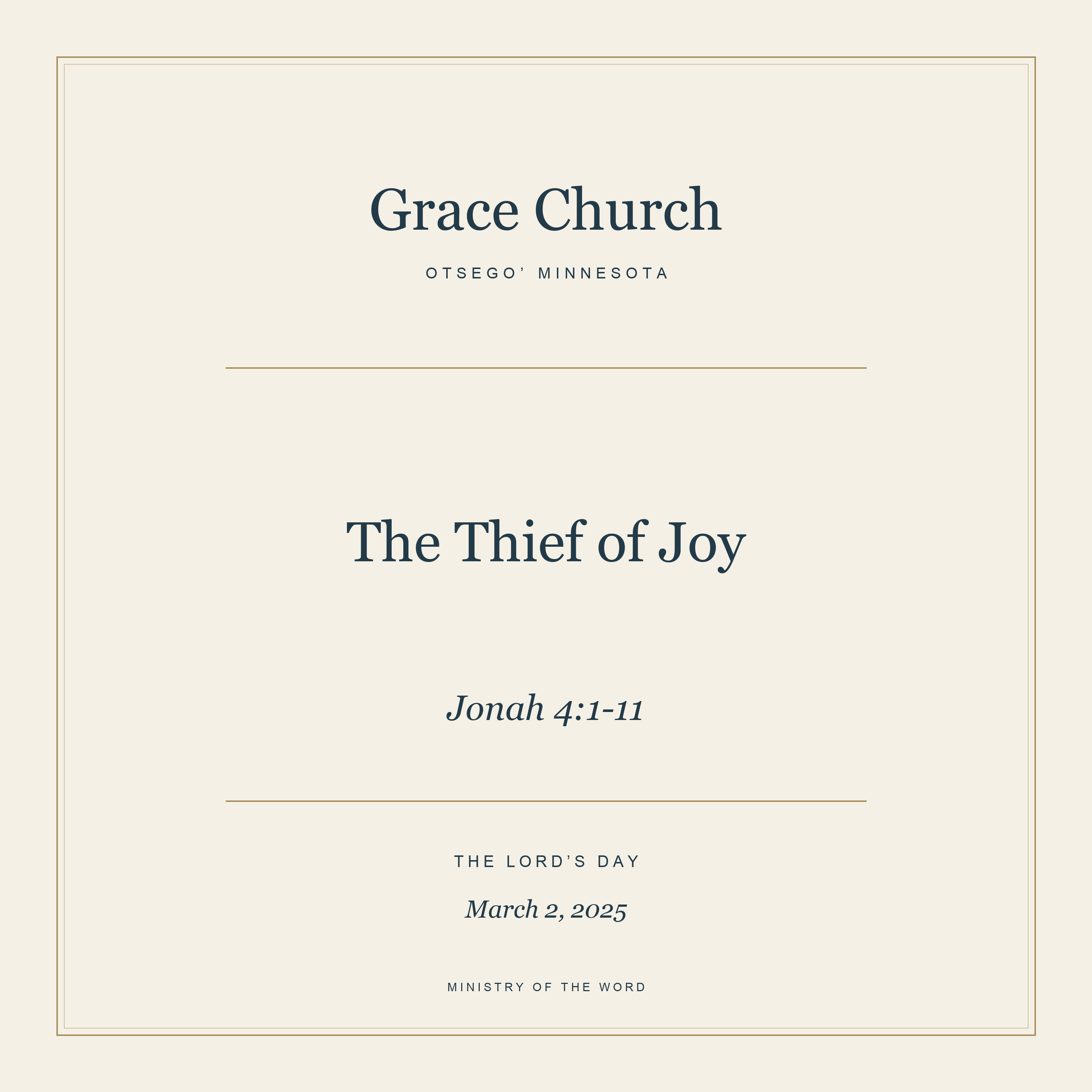 Jonah 4:1-11: The Thief of Joy episode artwork