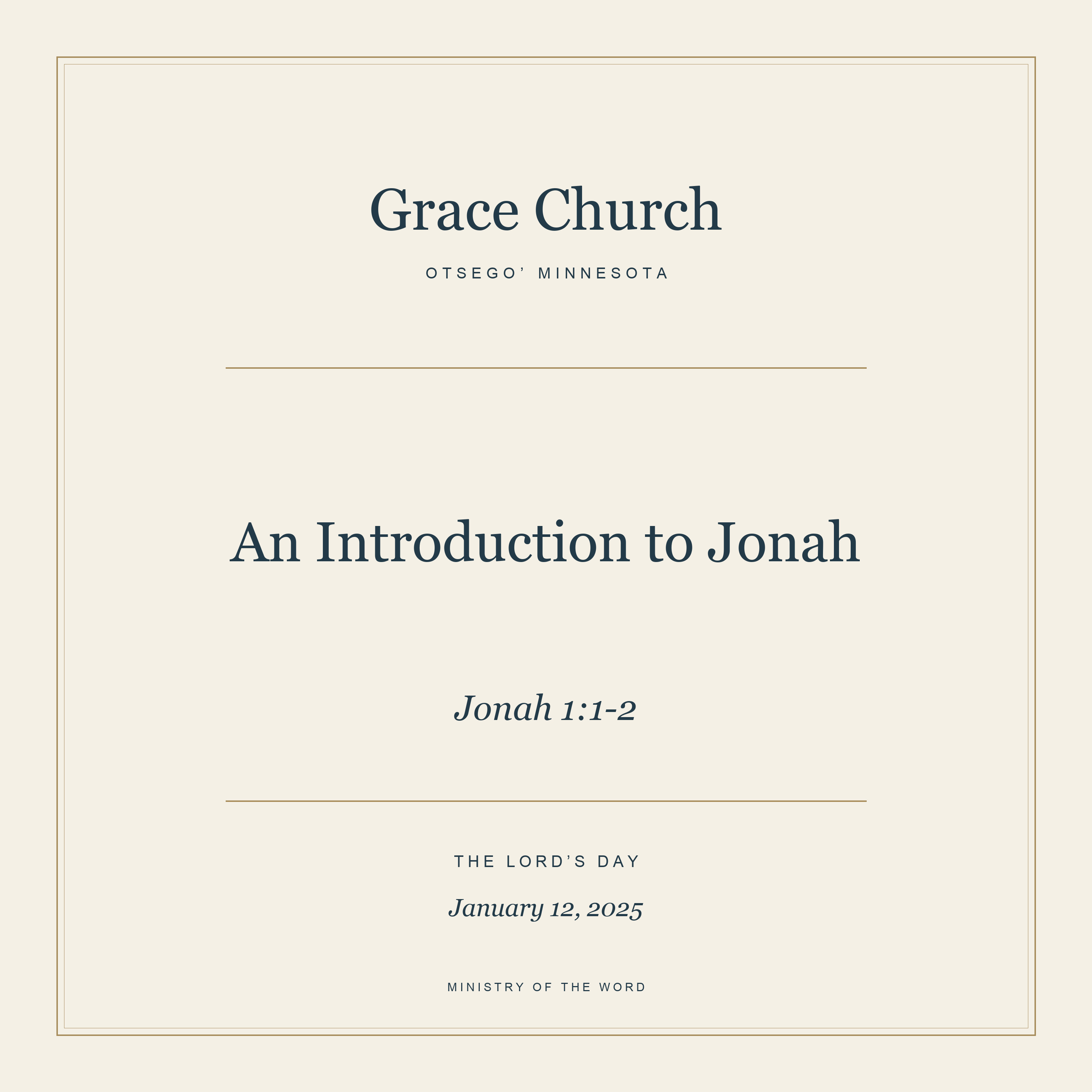 Jonah 1:1-2: An Introduction to Jonah episode artwork