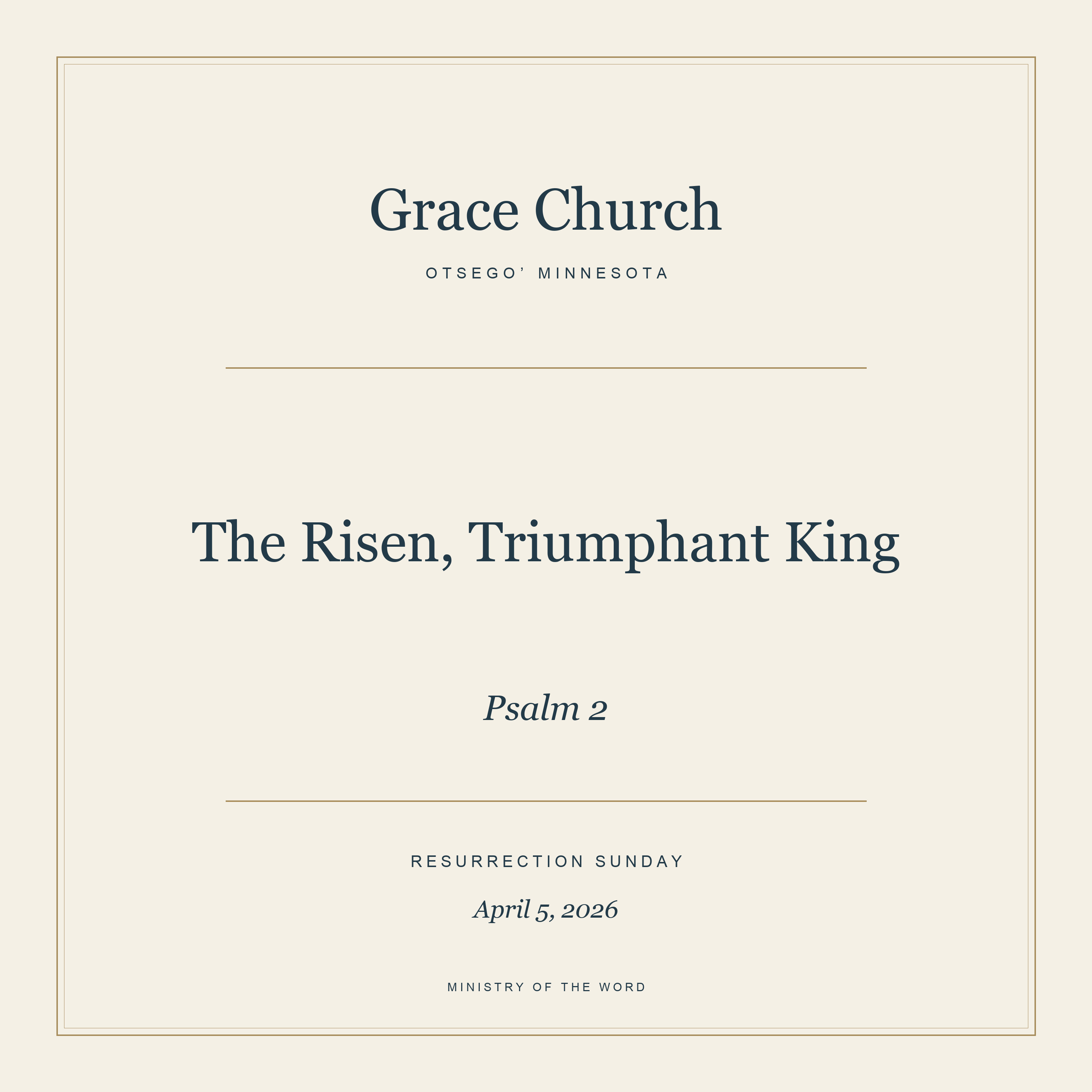 Psalm 2: The Risen, Triumphant King episode artwork