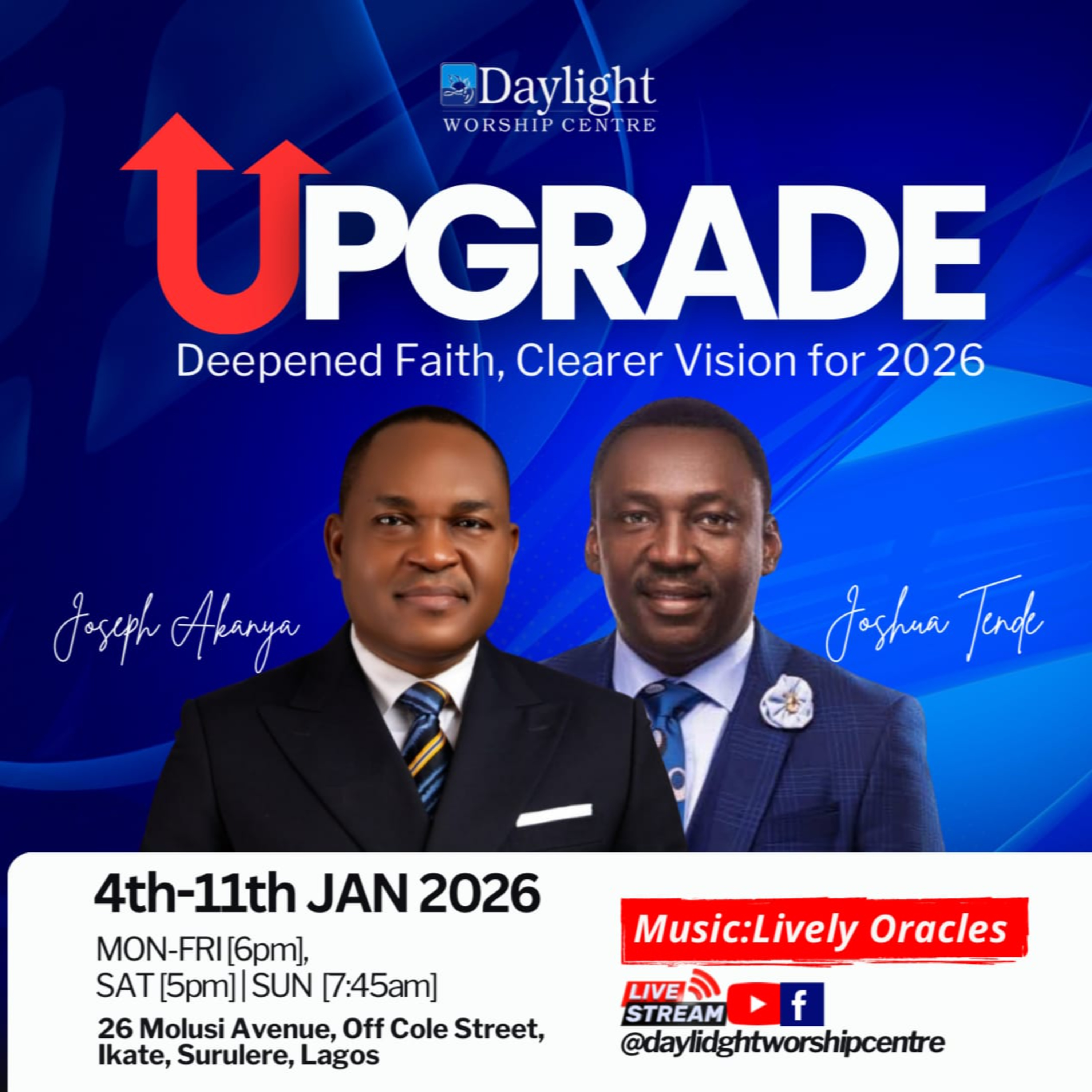 Upgrade 2026 day 6 with Pastor Joshua Tende episode artwork