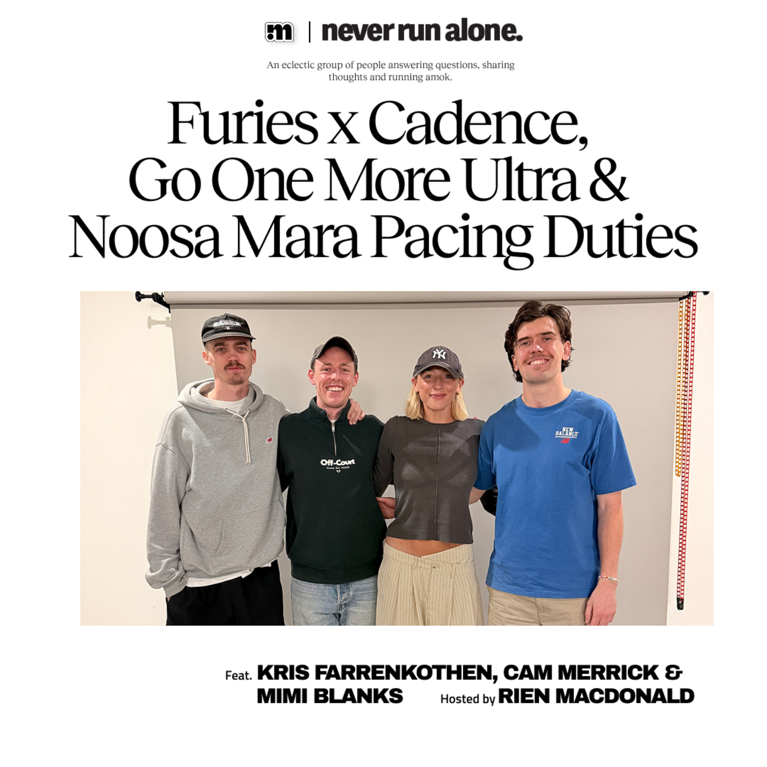 Furies x Cadence, Go One More Ultra & Noosa Mara Pacing Duties with Farrenkothen, Merrick & Blanks