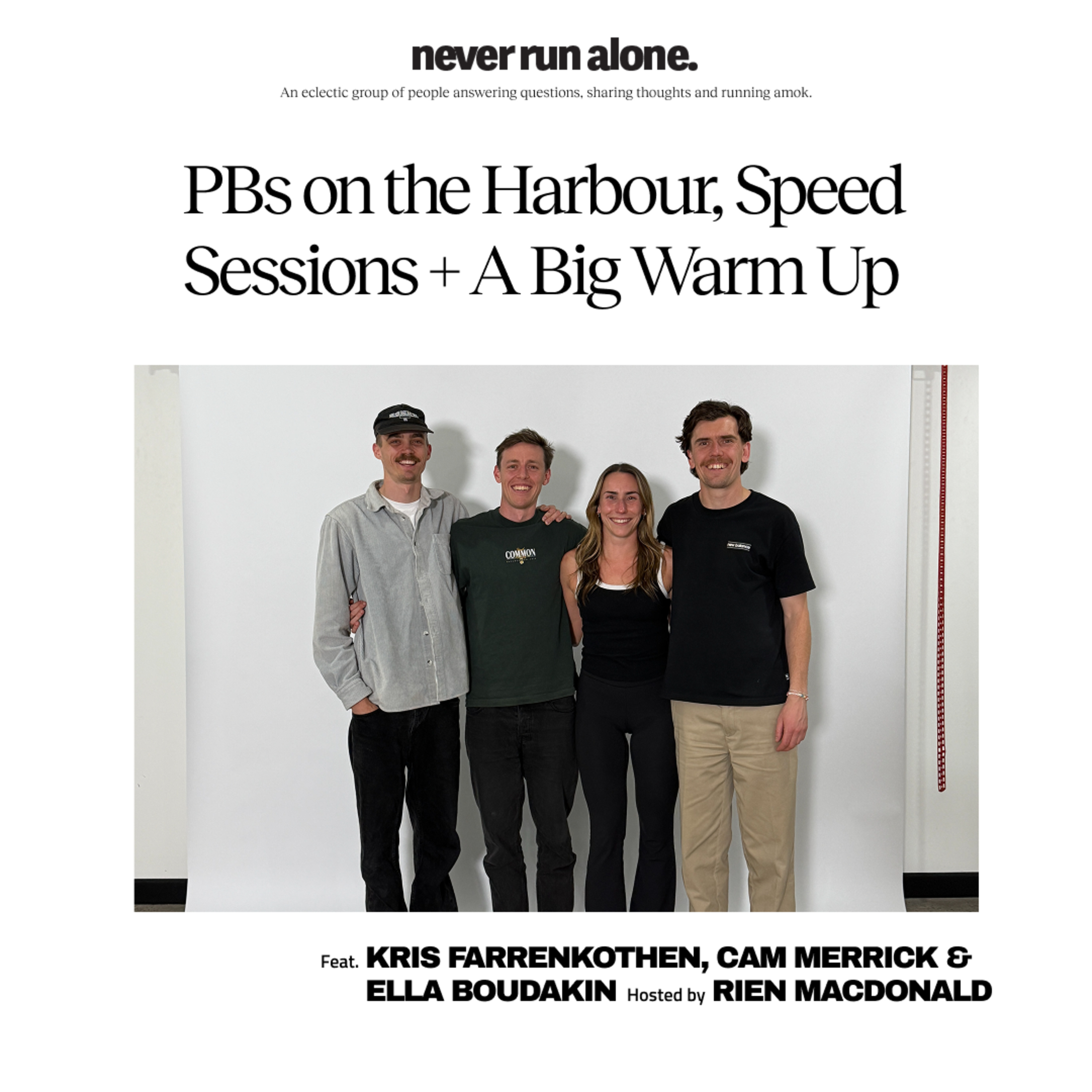 PBs on the Harbour, Speed Sessions + A Big Warm Up with Farrenkothen, Merrick & Boudakin