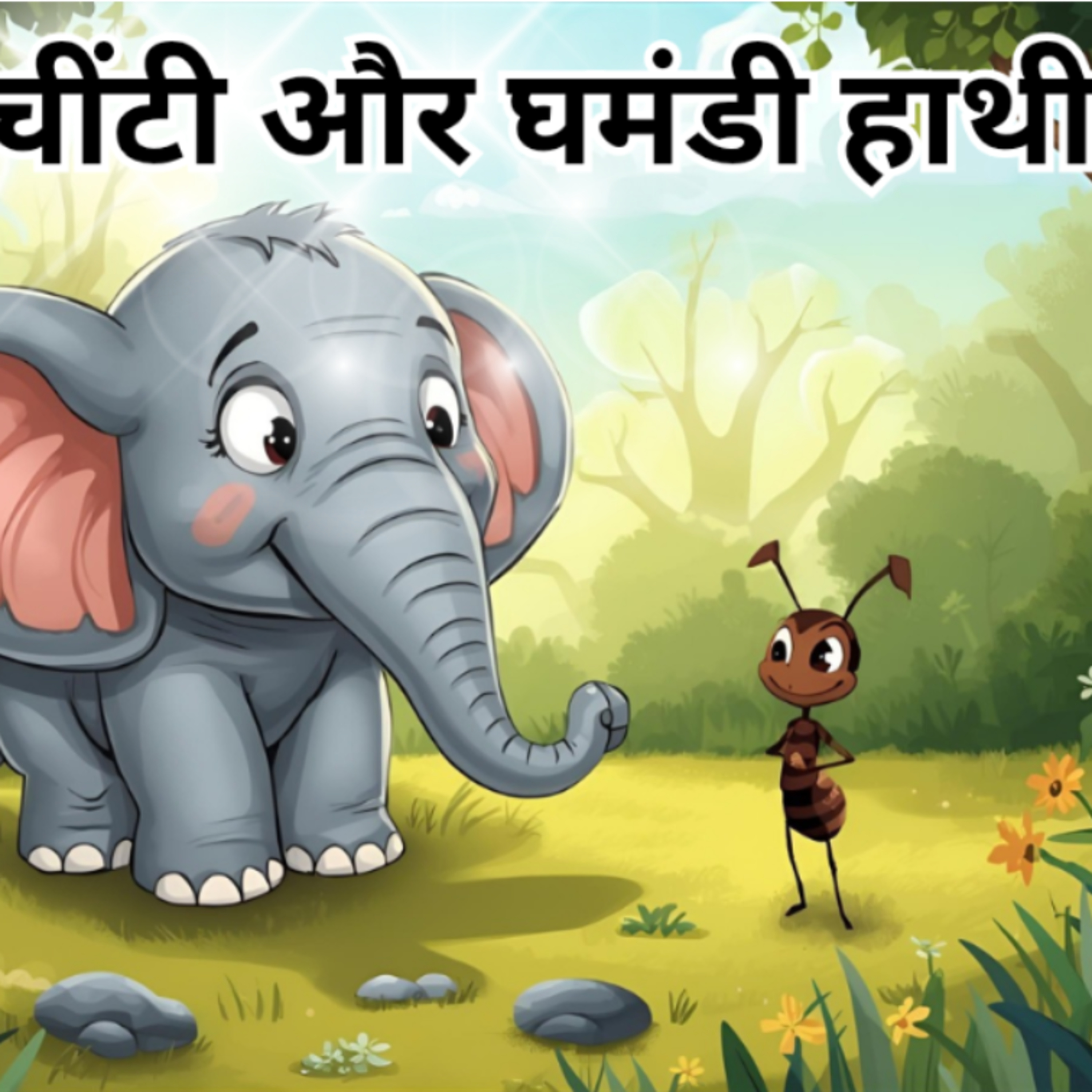 नन्ही चींटी और घमंडी हाथी | Moral Hindi story | Animals story | Bedtime Story for kids