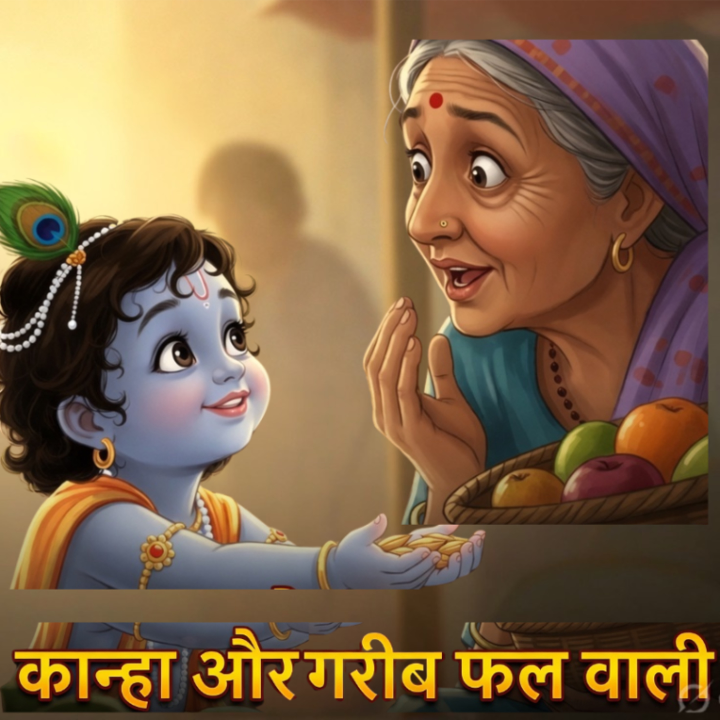 कन्हैया और गरीब फल वाली | Moral Hindi Story | Mythological story | Devotional Story of Krishna