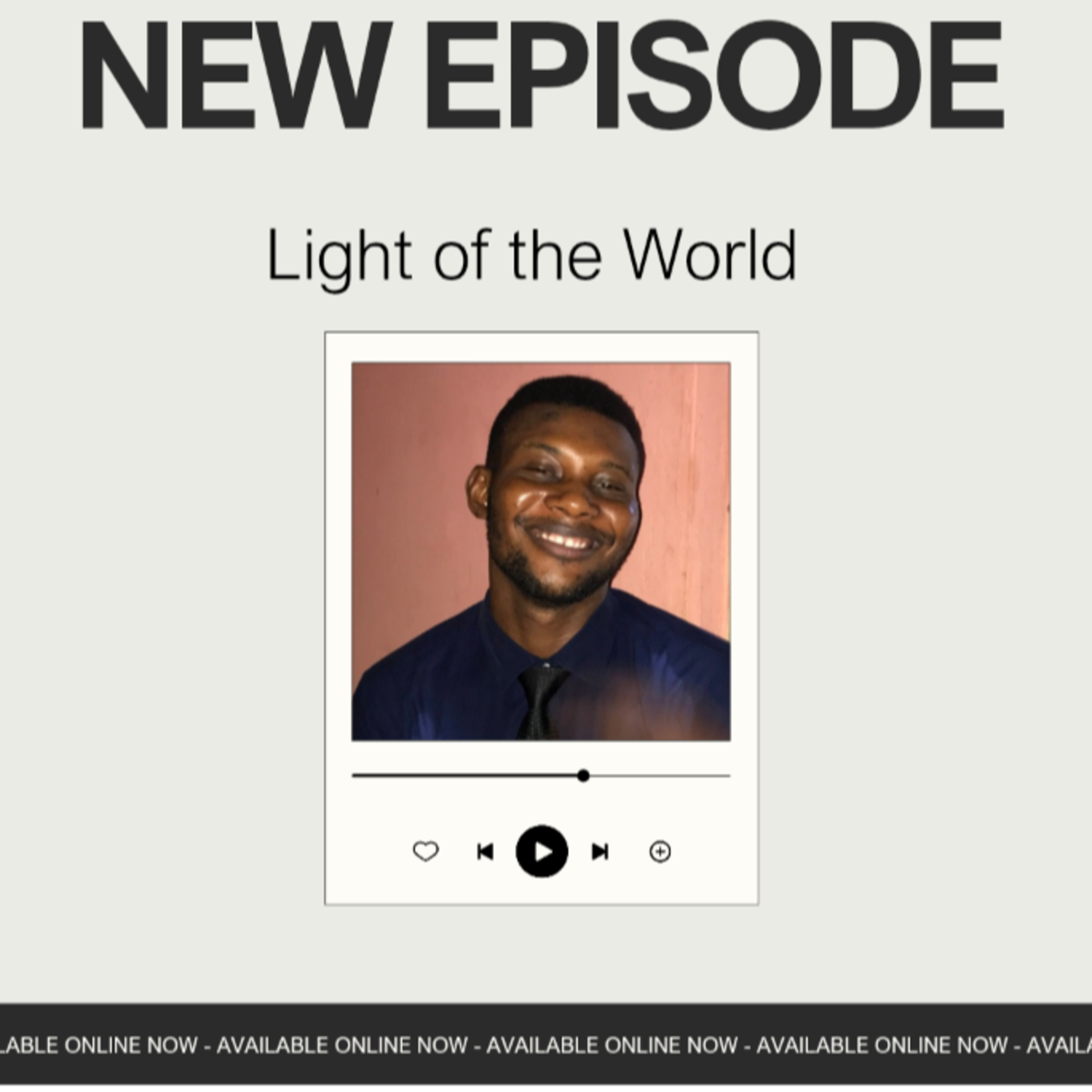 LIGHT OF THE WORLD  episode artwork