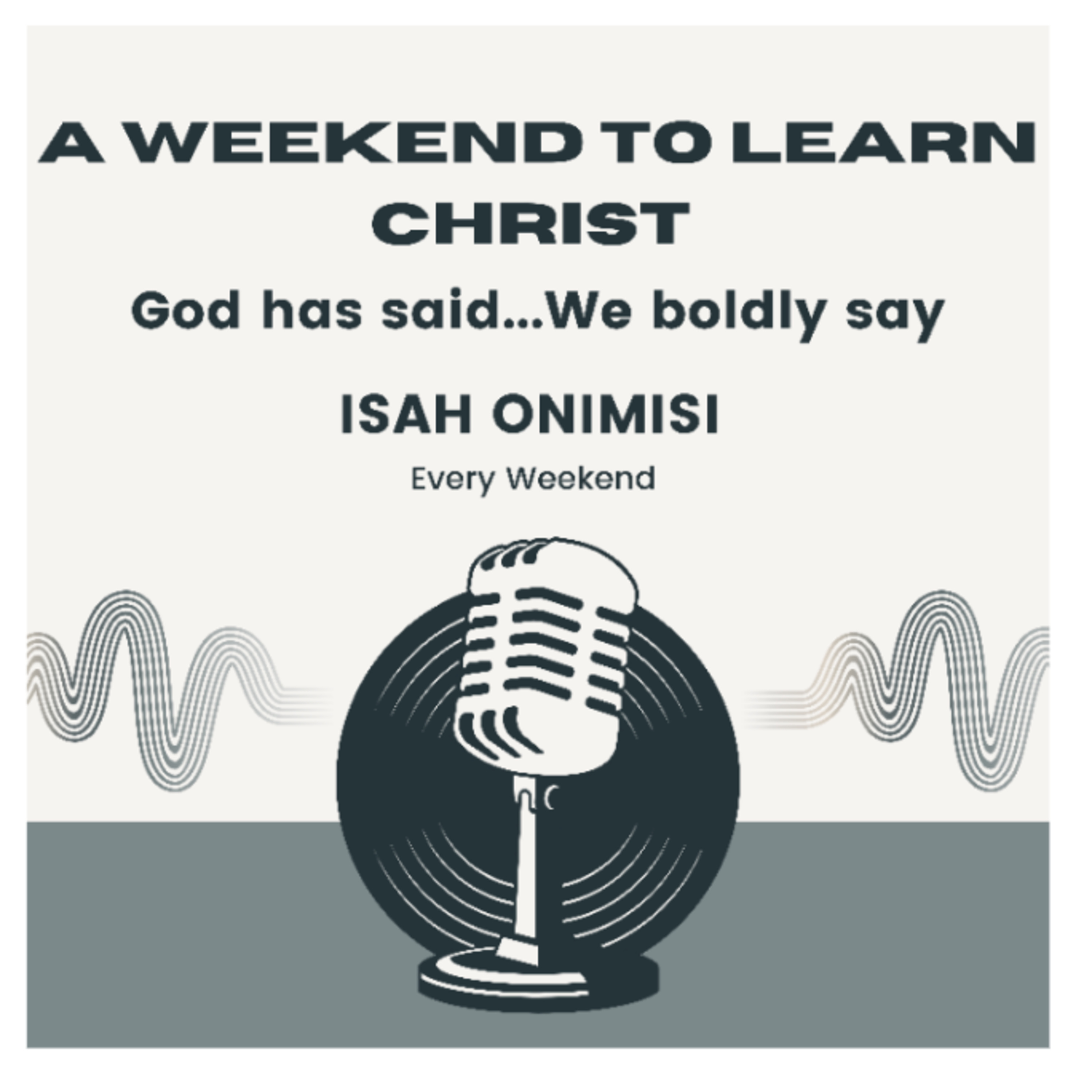 GOD HAS SAID... WE BOLDLY SAY! episode artwork