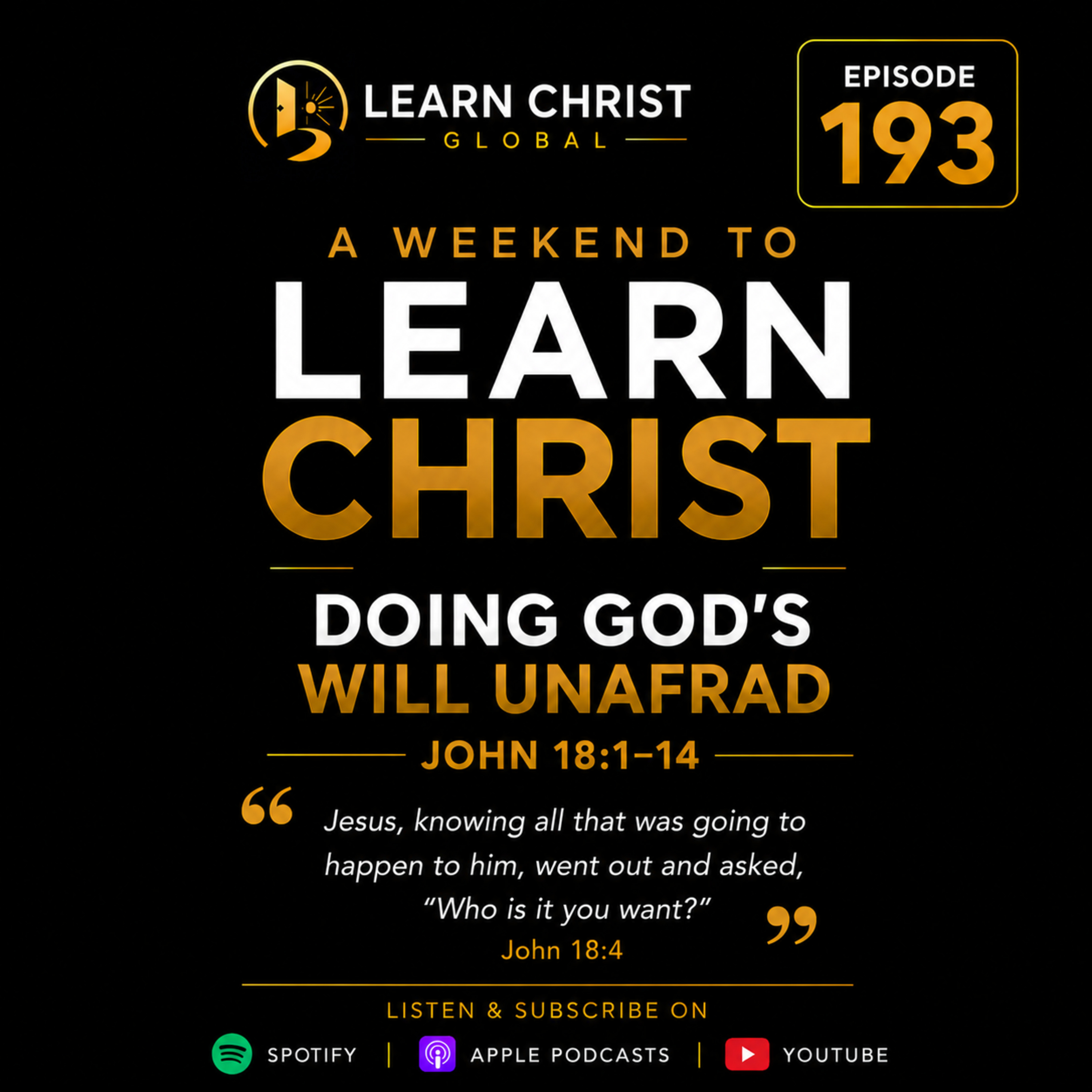 Doing God's Will Unafraid  episode artwork