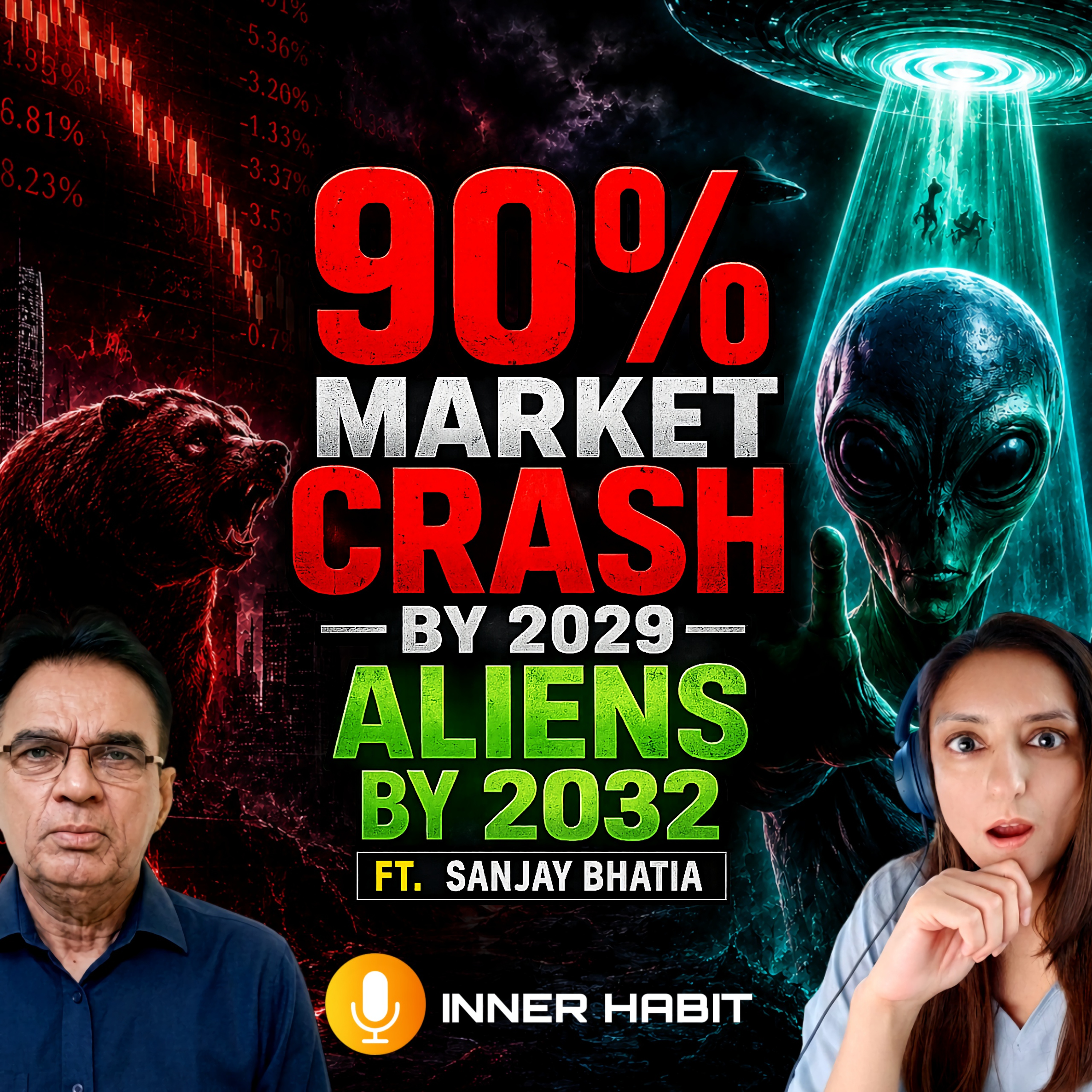 US Stock Market CRASH | Will NVIDIA remain the world's most valuable AI company? | Aliens by 2030 episode artwork