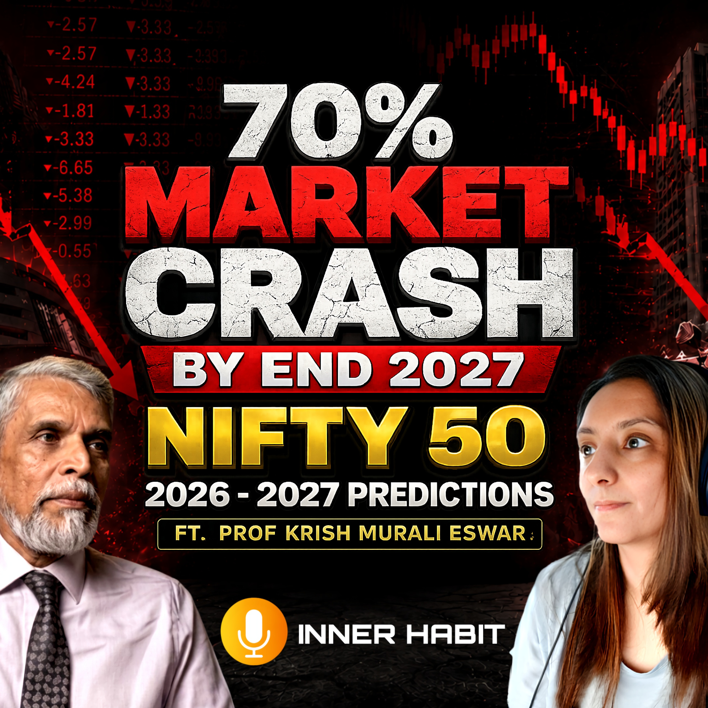 Nifty 50 2026 - 2027 Prediction | Astrologer Reveals 30-70% Fall | Nvidia, Tesla, Apple Prediction episode artwork