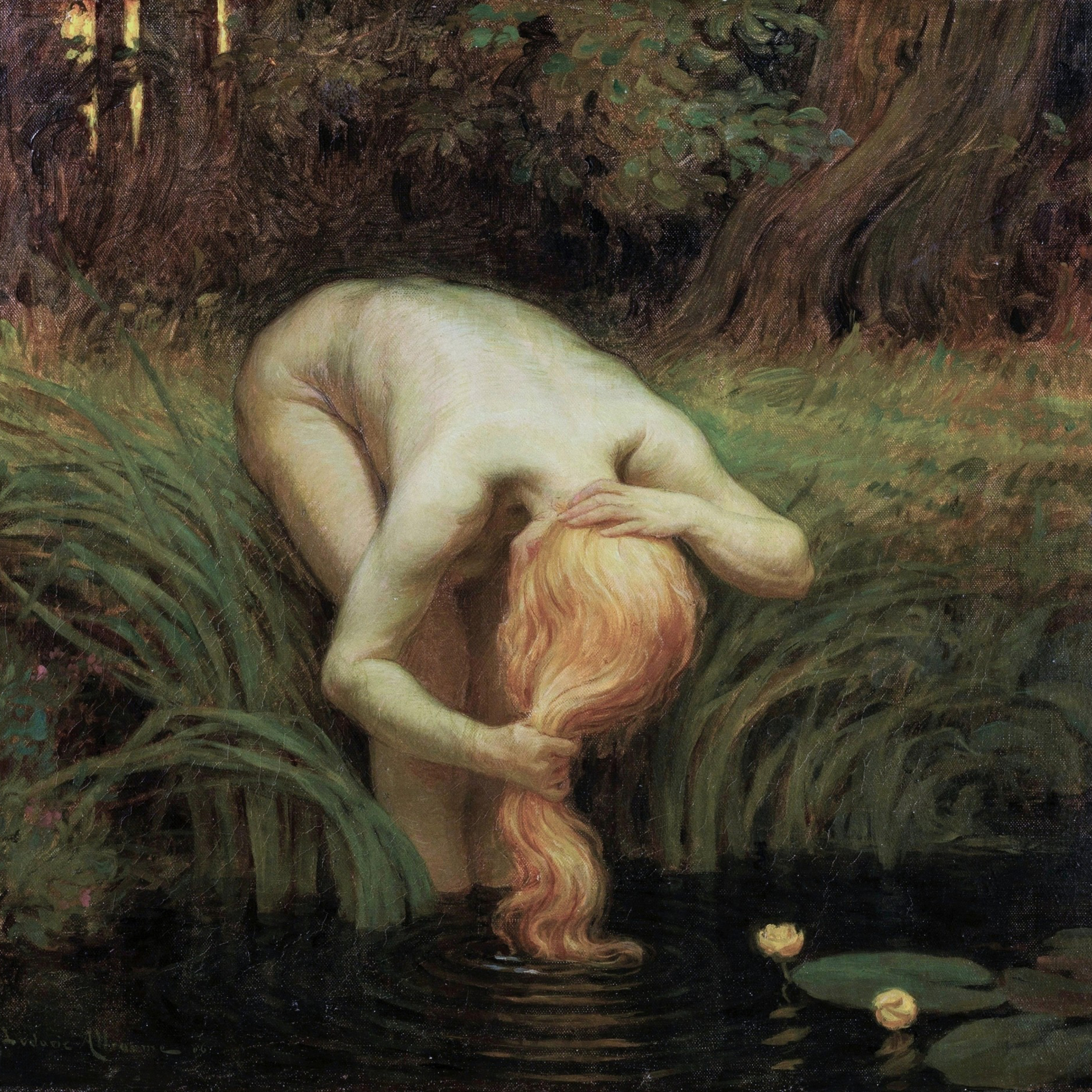 Ludovic Alleaume (1859-1941, French) ~ La toilette, 190[8?} episode artwork