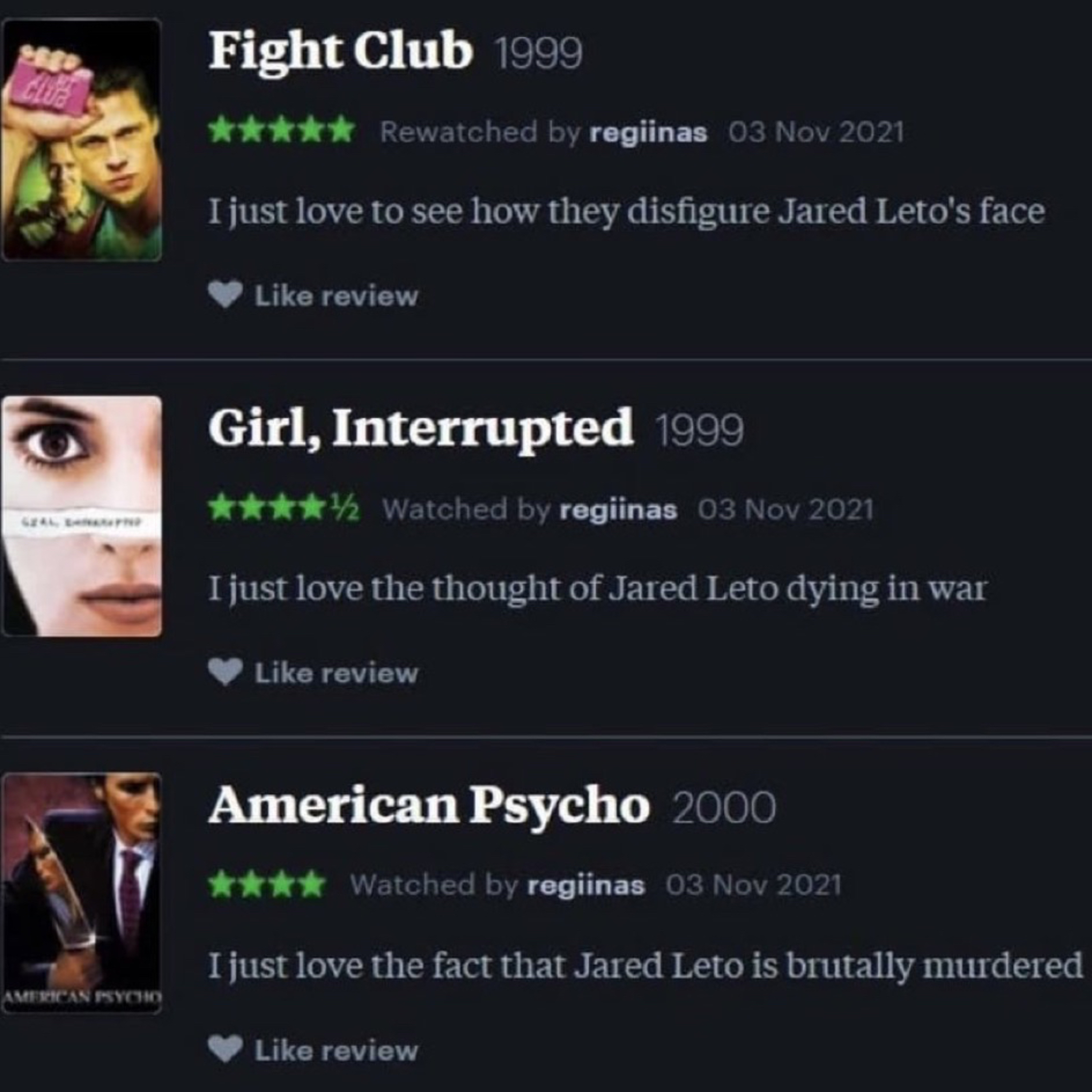 Jared Leto in shambles 