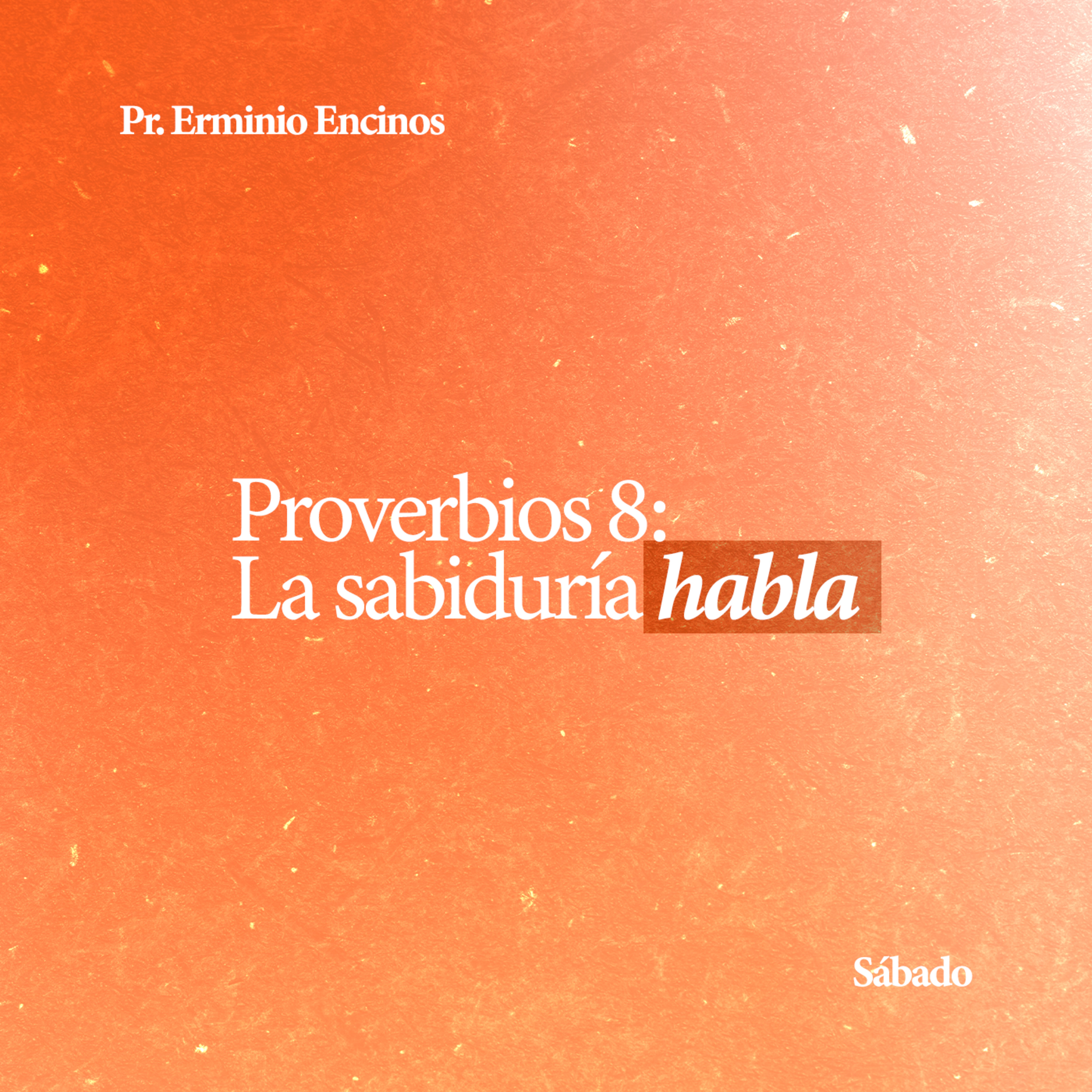 Proverbios 8: La sabiduría habla - Pr. Erminio Encinos episode artwork