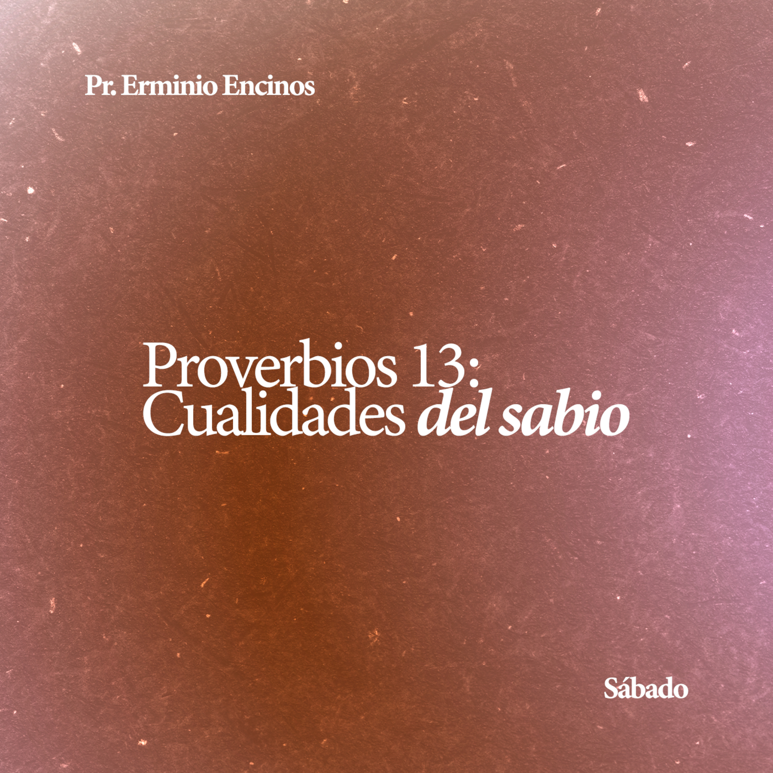 Proverbios 13: Cualidades del sabio - Pr. Erminio Encinos episode artwork