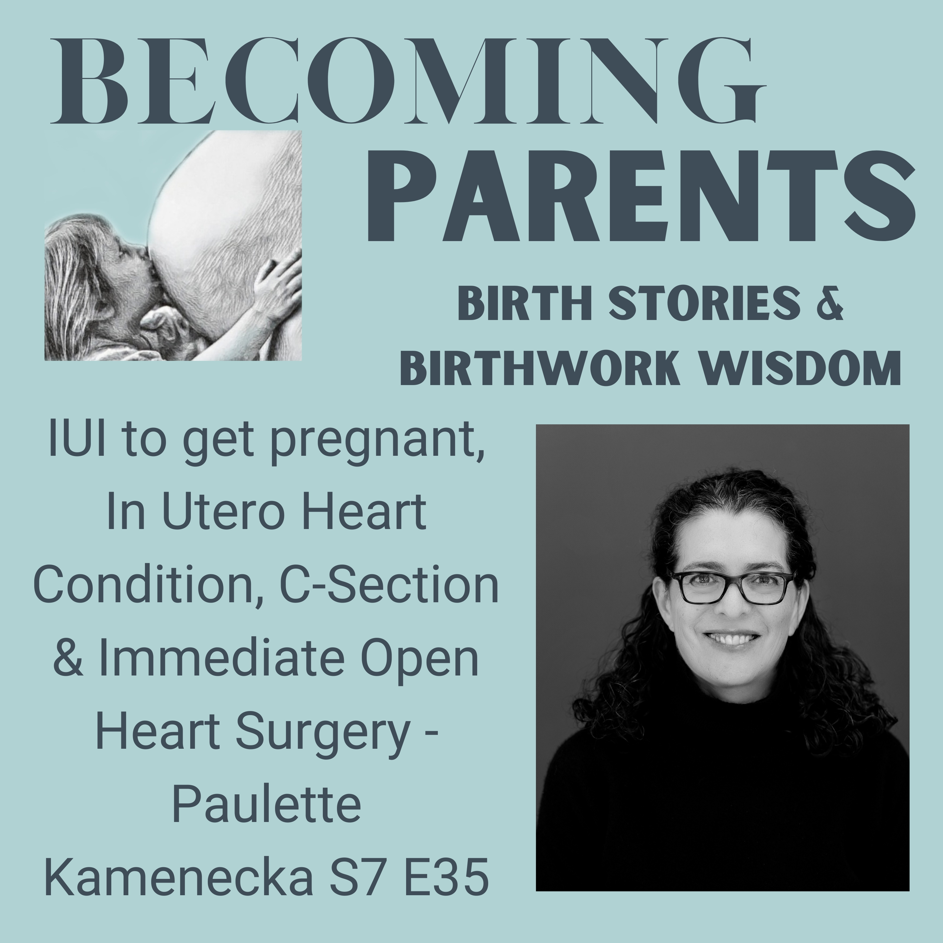 IUI to get pregnant, In Utero Heart Condition, C-Section & Immediate Open Heart Surgery - Paulette Kamenecka S7 E35 episode artwork