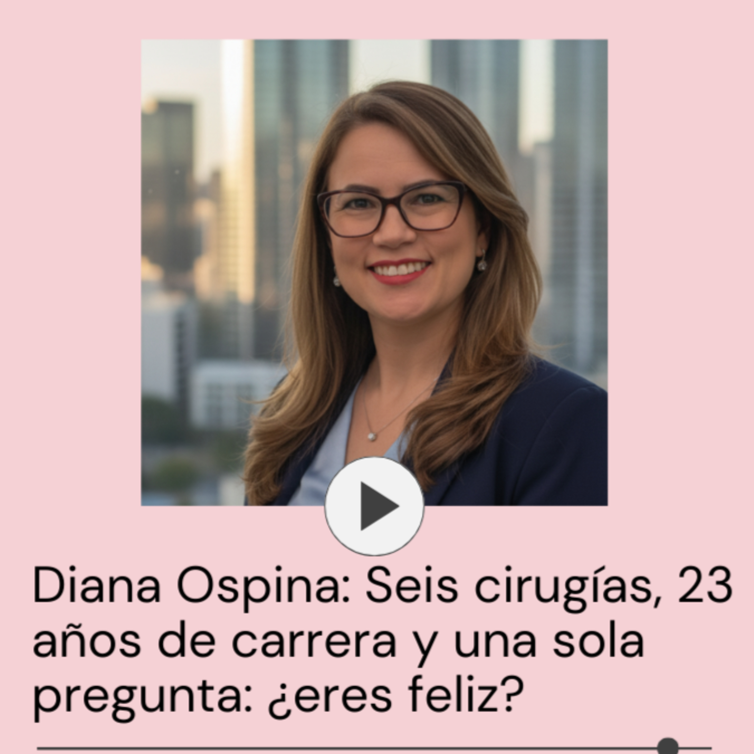62. Diana Ospina: Seis cirugia, 23 años de carrera y una sola pregunta ¿eres feliz? 