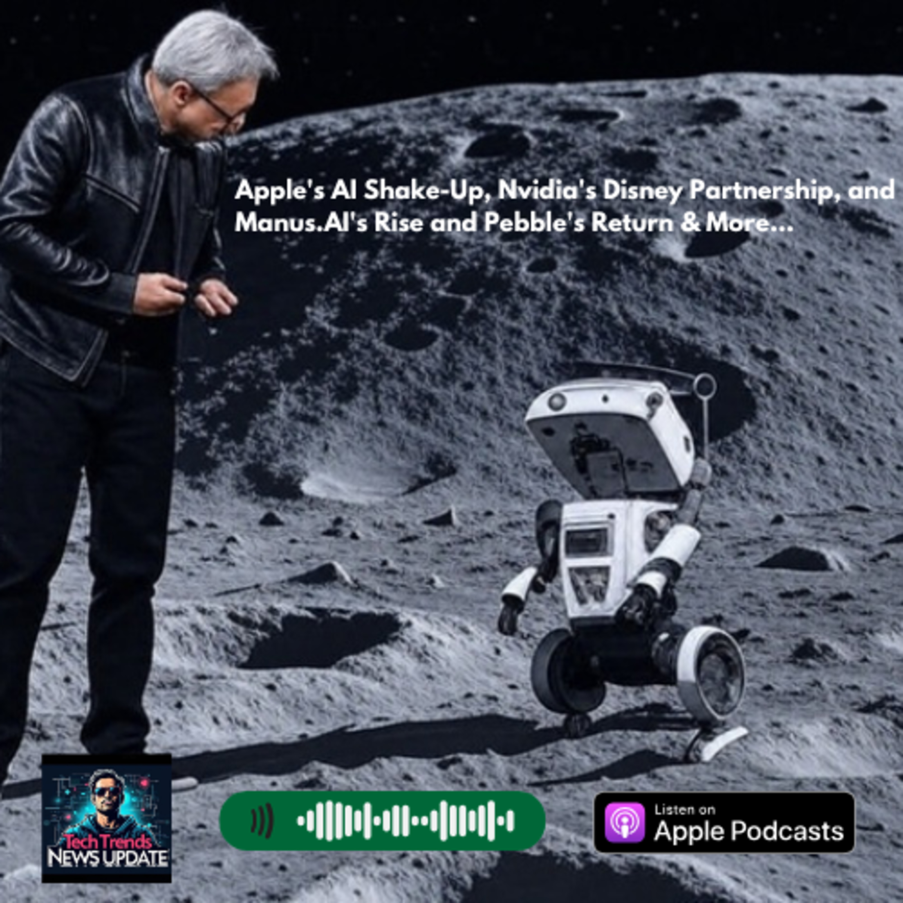 Apple's AI Shake-Up, Nvidia's Disney Partnership, and Manus.AI's Rise and Pebble's Return & More... episode artwork