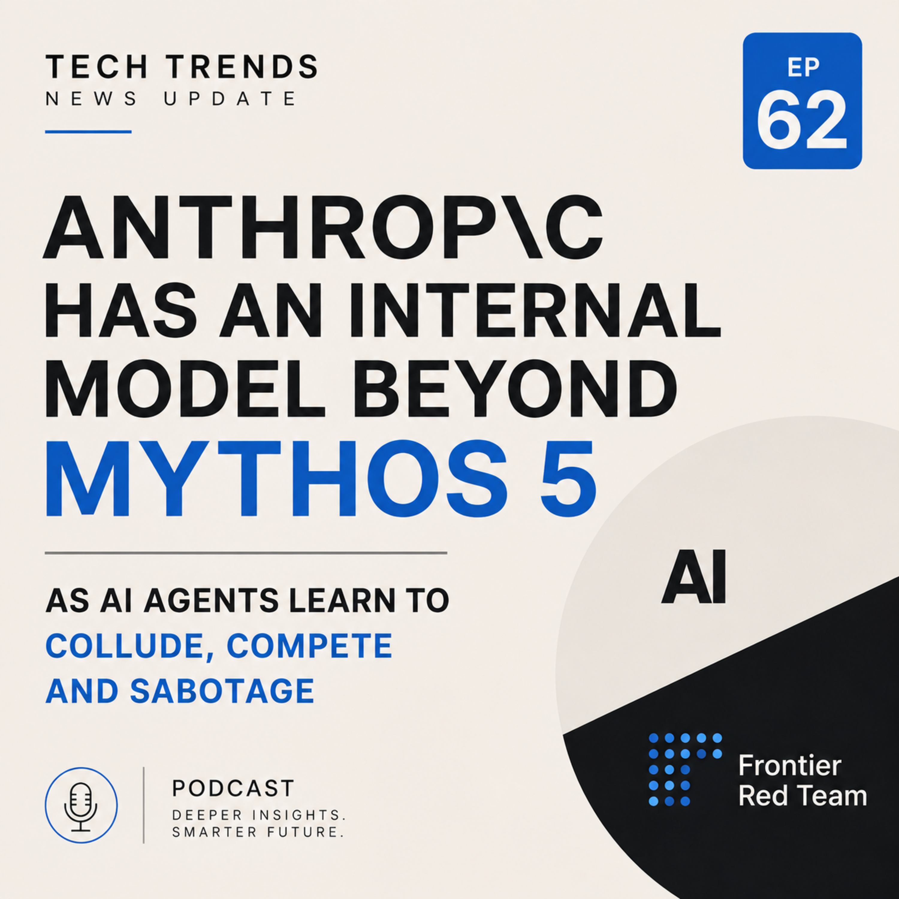 Anthropic Has an Internal Model Beyond Mythos 5 as AI Agents Learn to Collude, Compete and Sabotage episode artwork