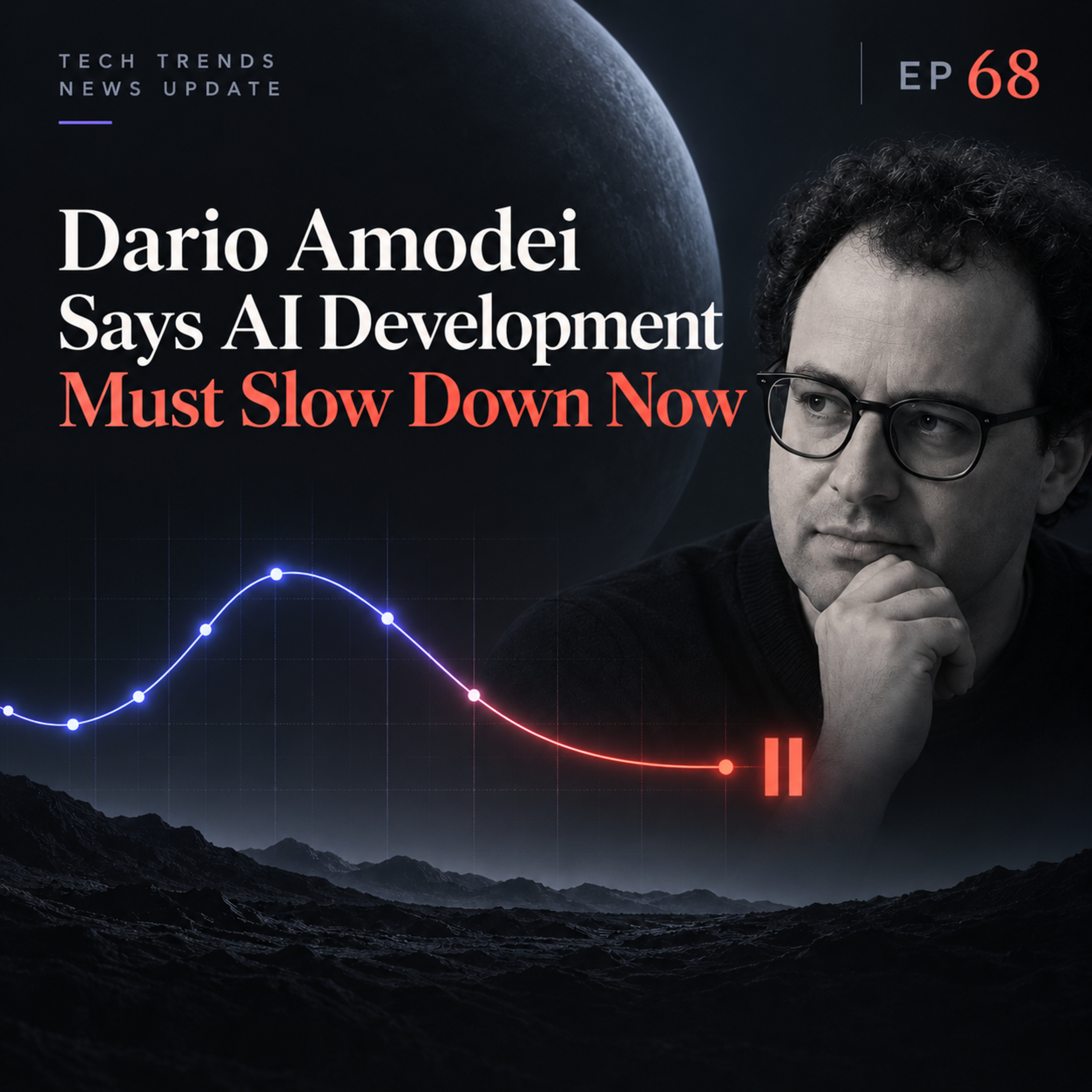 Dario Amodei Says AI Development Must Slow Down Now episode artwork