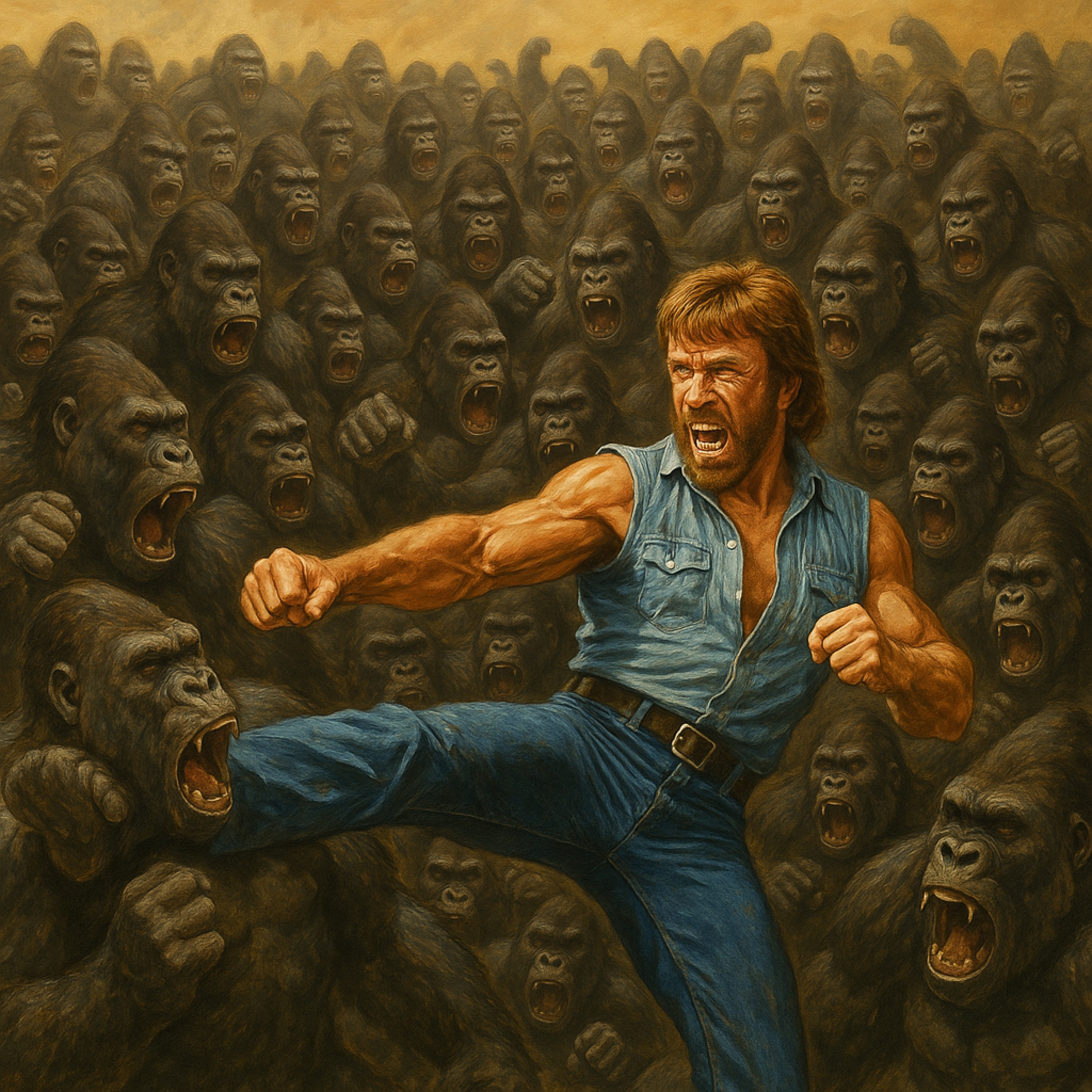 7- 100 Gorillas Vs Chuck Norris w/ Hez and Dr. Lynd episode artwork