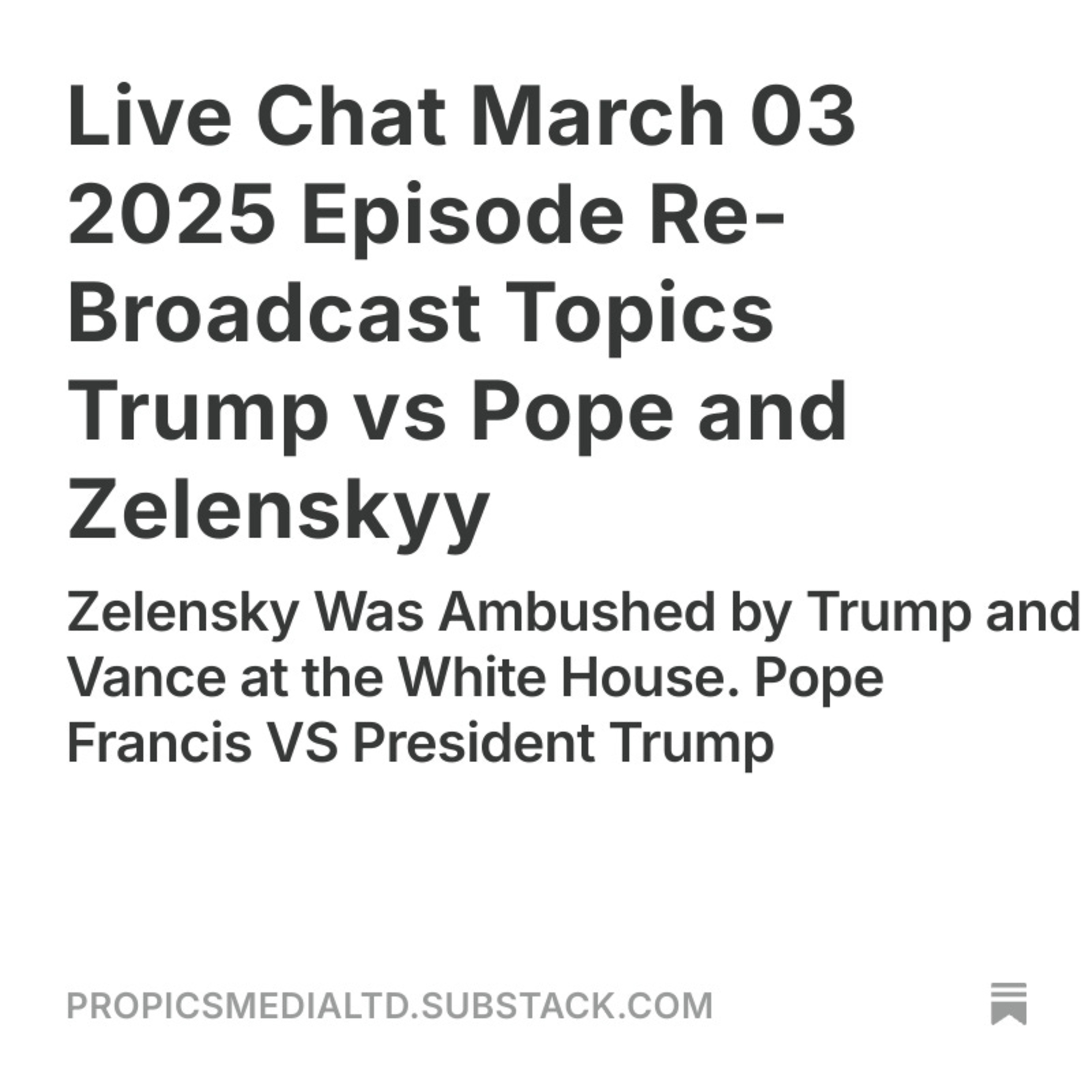 The ProPics TV Podcast