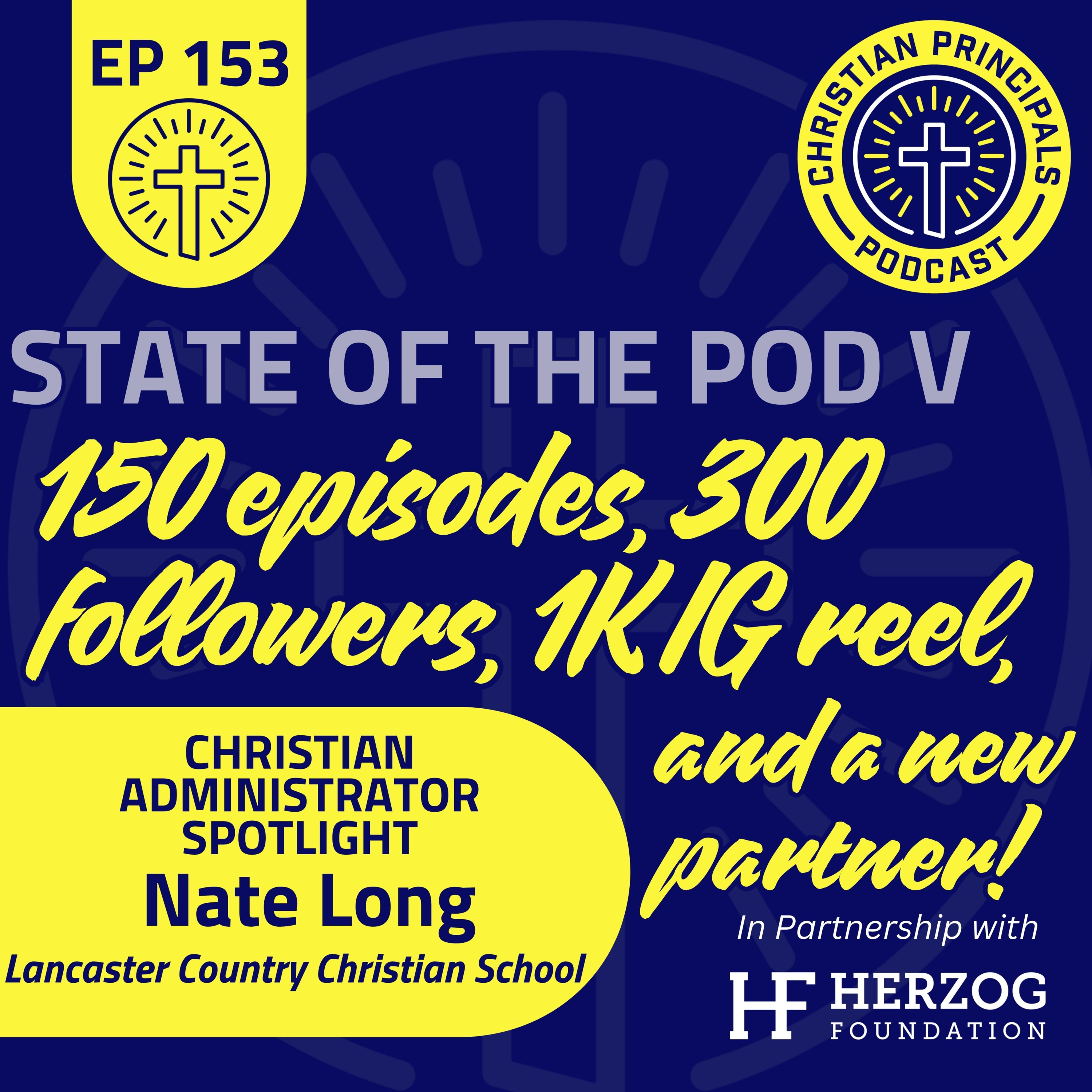 153 - State of the Pod V: 150 episodes, 300 followers, 1K IG reel, and a new partner!  episode artwork