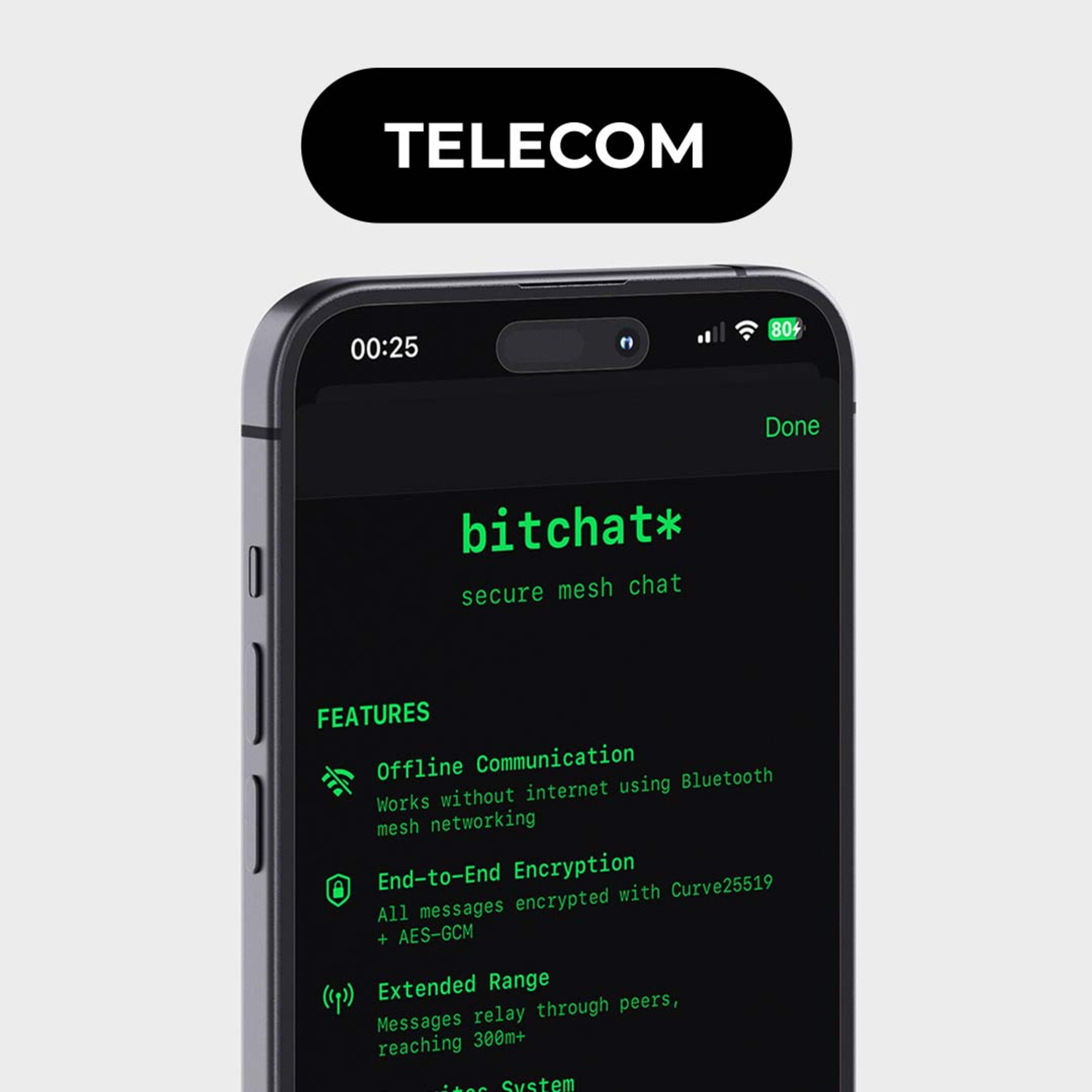 📱 Bitchat, uma aplicação de mensagens que funciona sem internet