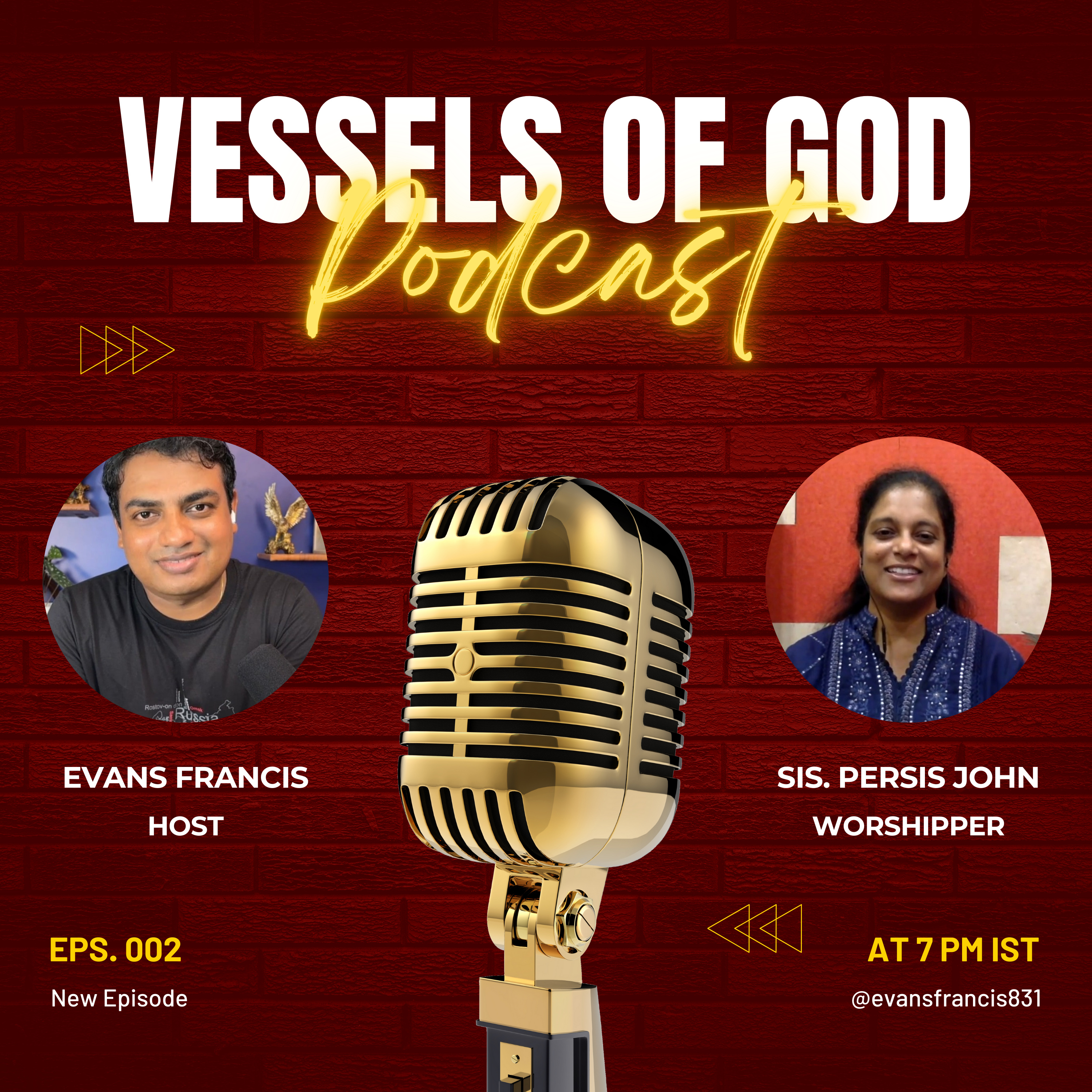 VoG Podcast - Audio Version - Evans Francis with Sister Persis John - Eps. 002 episode artwork