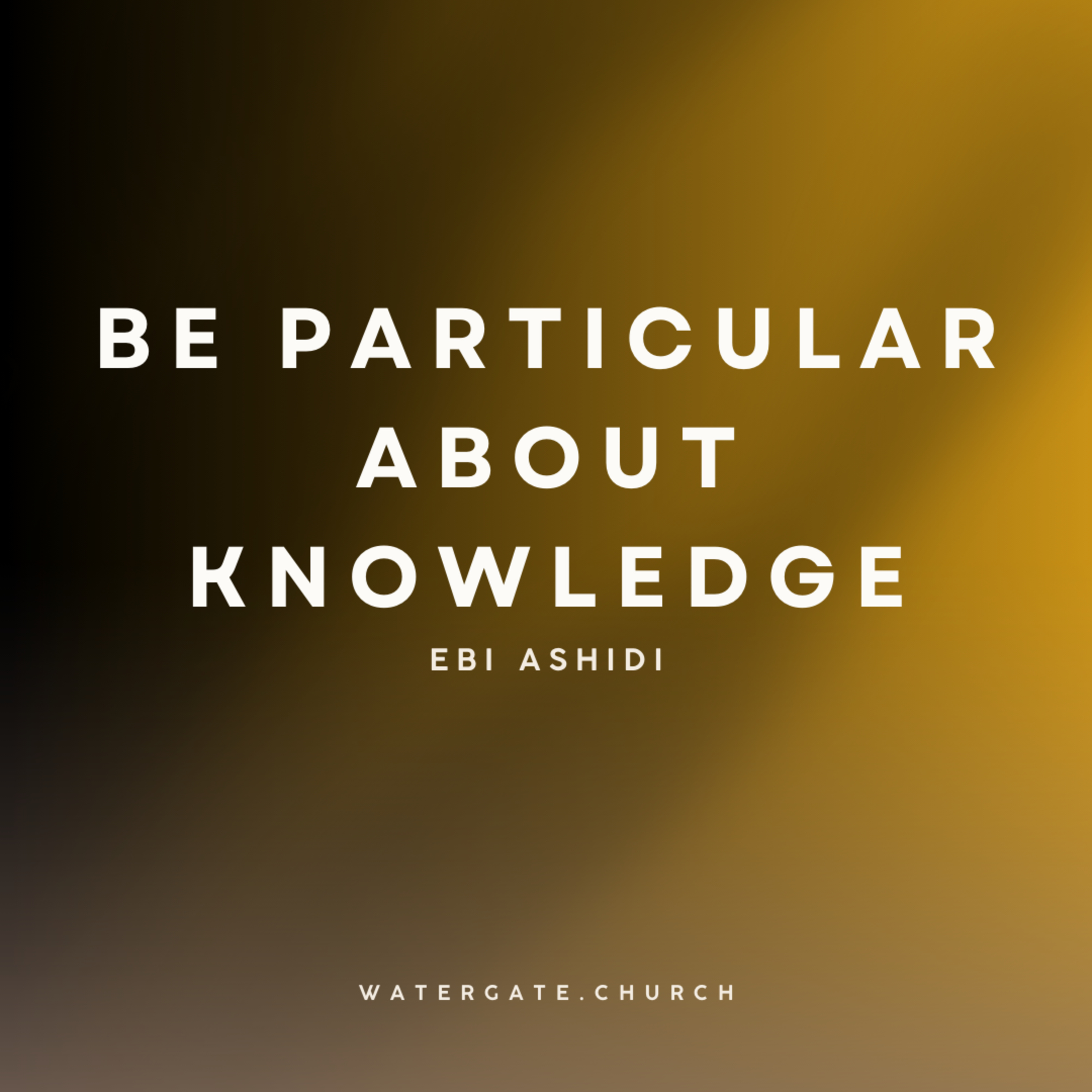 Be particular about knowledge episode artwork