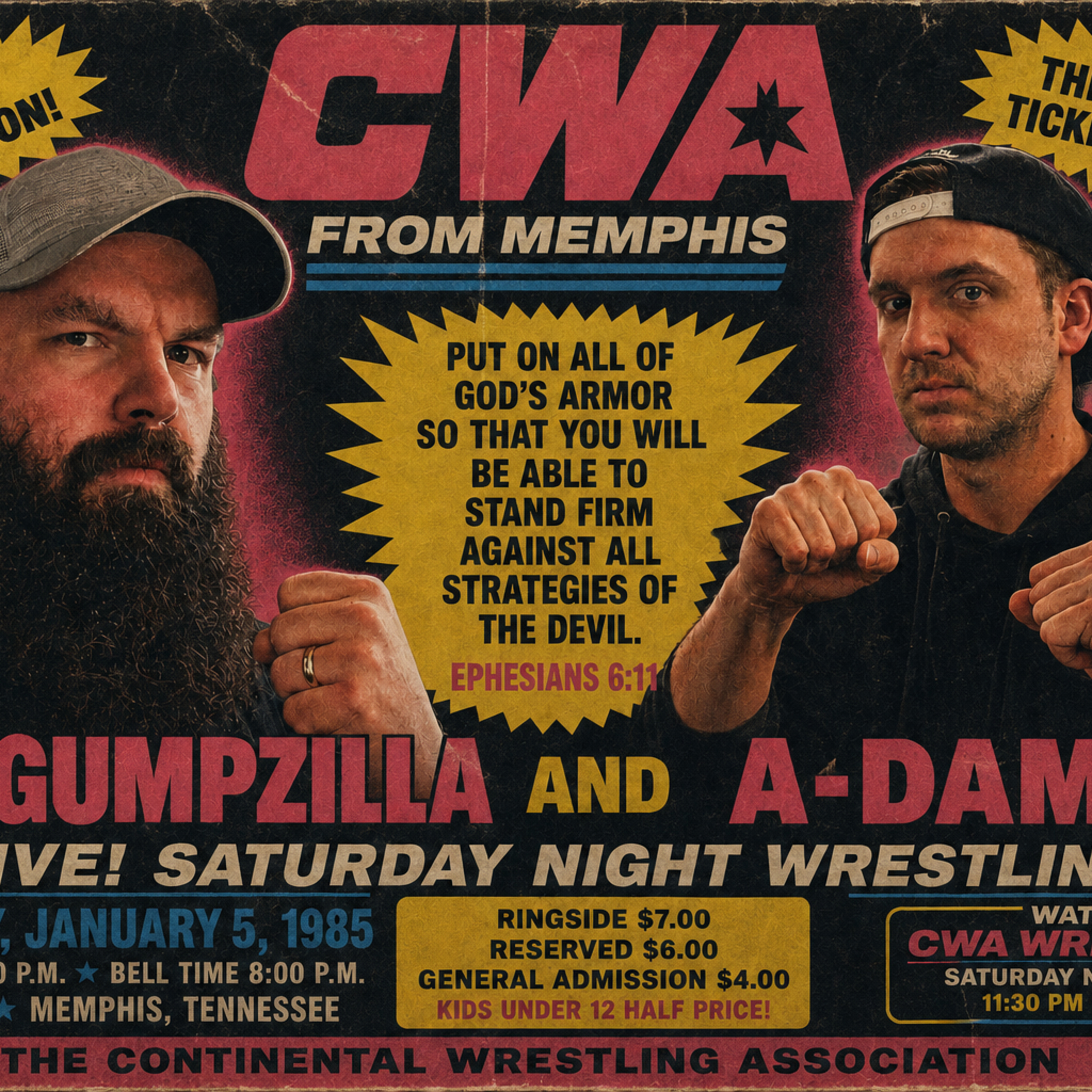 CWA Memphis Wrestling Watch Along from January 5th, 1985 episode artwork