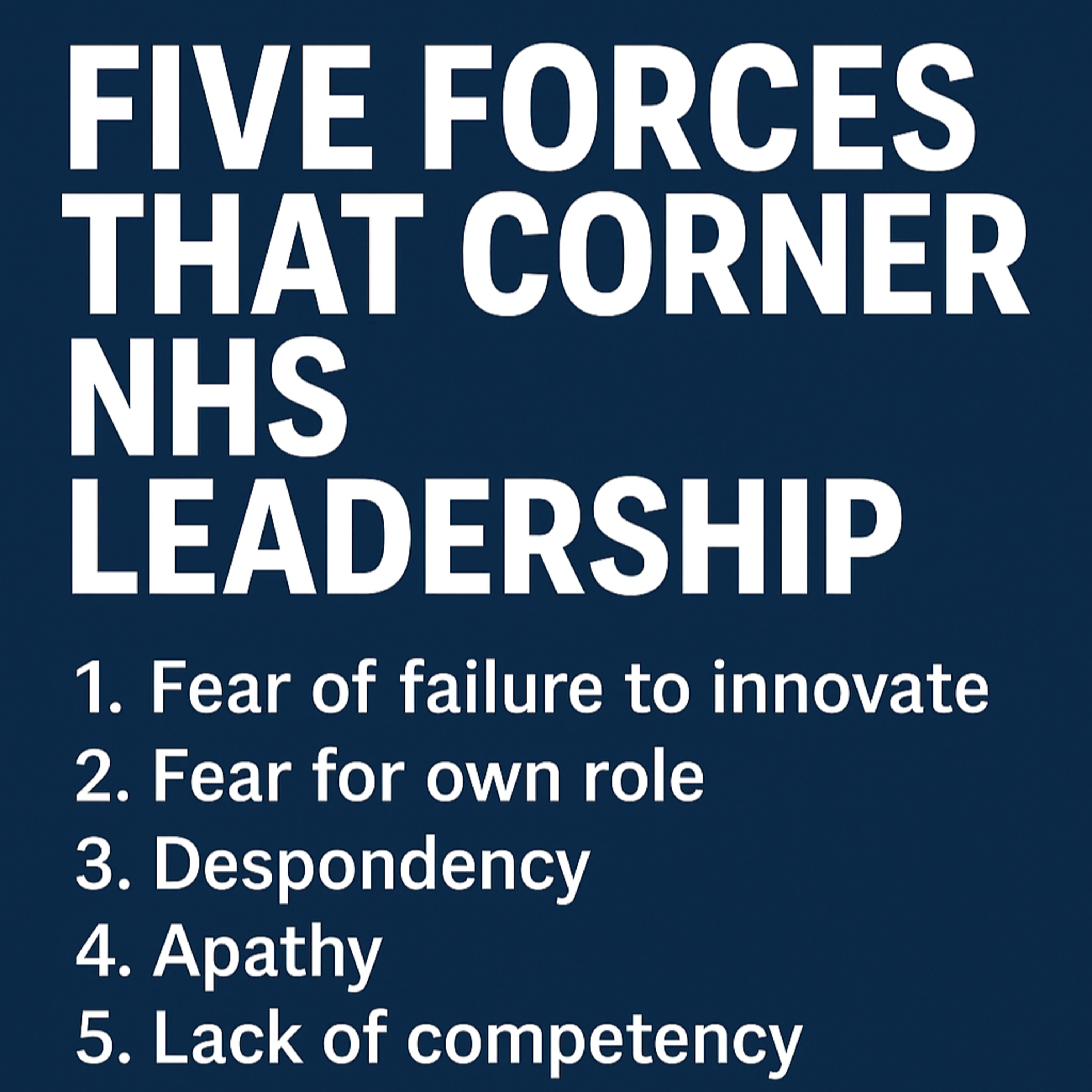 Apathy - Why NHS leaders fail episode artwork