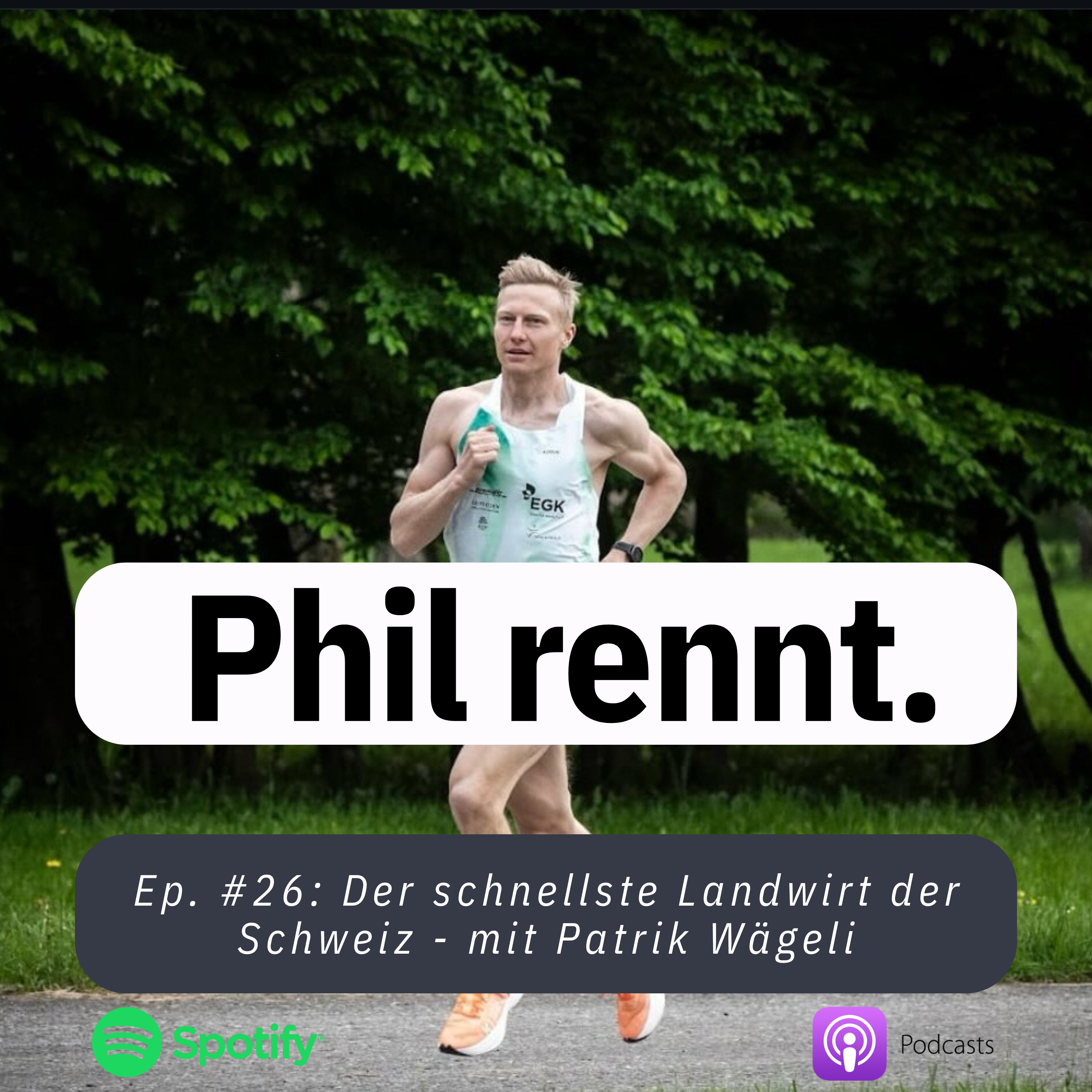 Phil rennt.