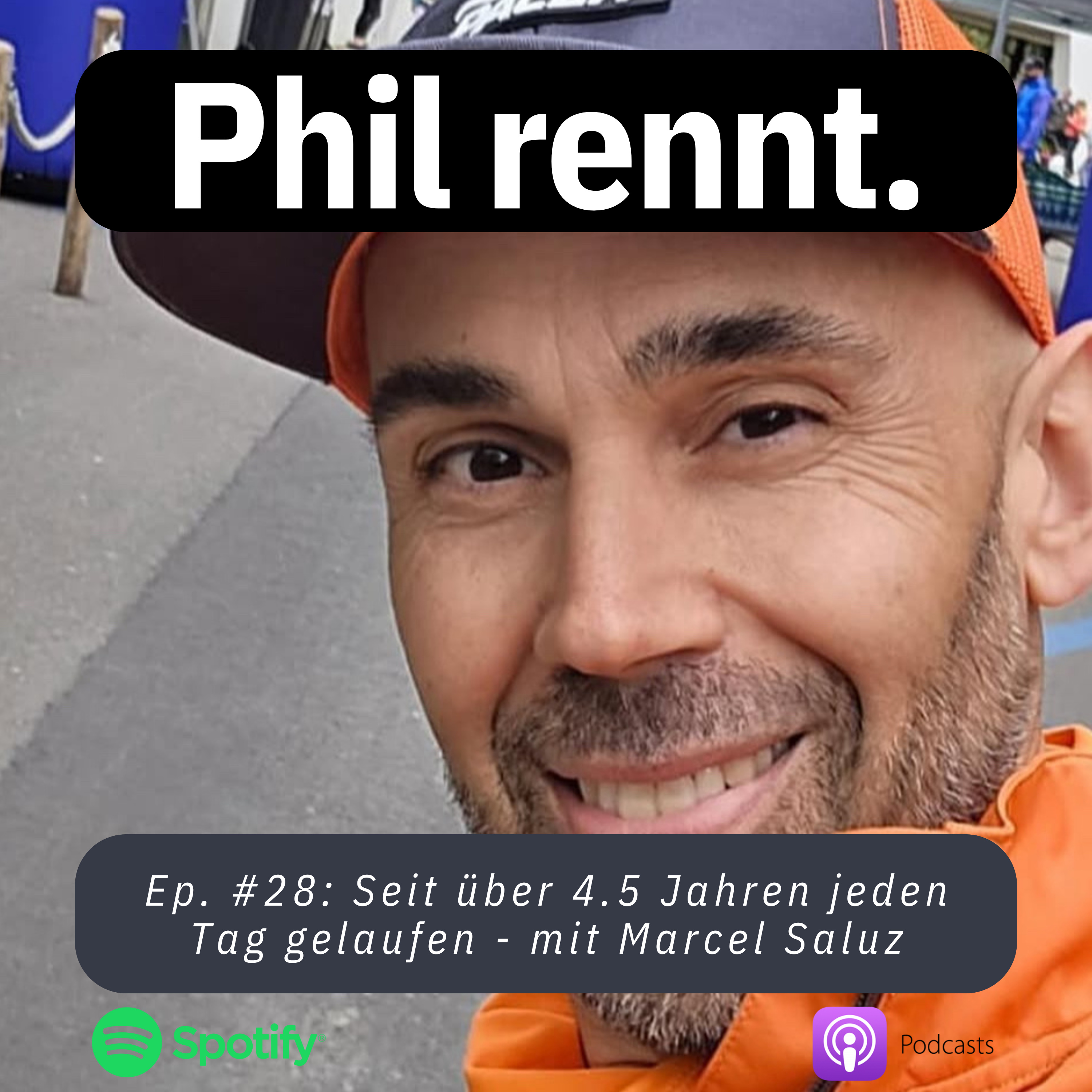 Phil rennt.